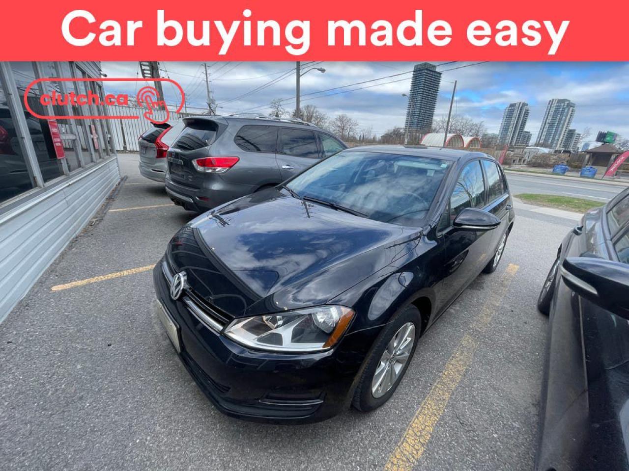 Used 2016 Volkswagen Golf Comfortline w/ Apple CarPlay & Android Auto, Rearview Cam, Dual Zone A/C for sale in Toronto, ON