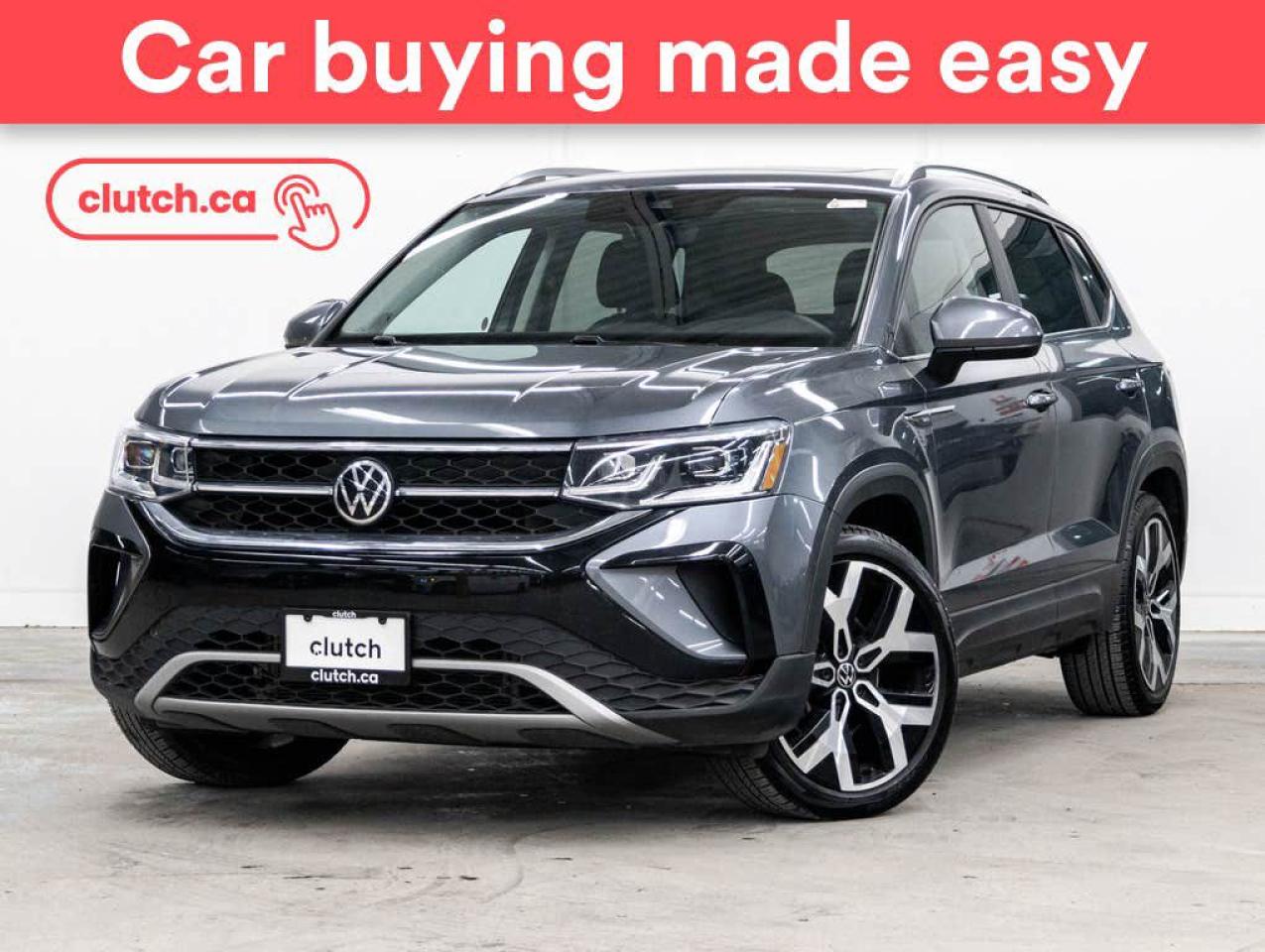 Used 2022 Volkswagen Taos Highline AWD w/ Advanced Driver Assistance Systems Pkg w/ Apple CarPlay & Android Auto, Panoramic Moonroof, Nav for sale in Toronto, ON