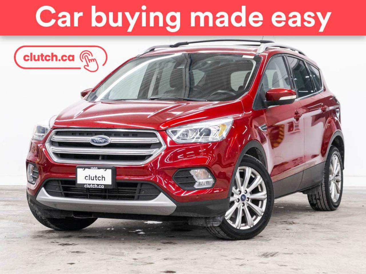 Used 2017 Ford Escape Titanium 4WD w/Apple CarPlay, Heated Front Seats, Rearview Cam for sale in Toronto, ON