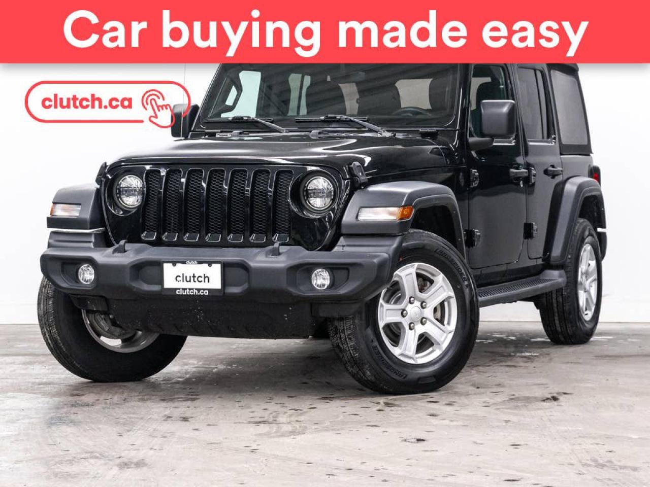 Used 2021 Jeep Wrangler Unlimited Sport S 4x4 w/Apple Carplay & Android Auto, Bluetooth, Rearview Cam for sale in Toronto, ON