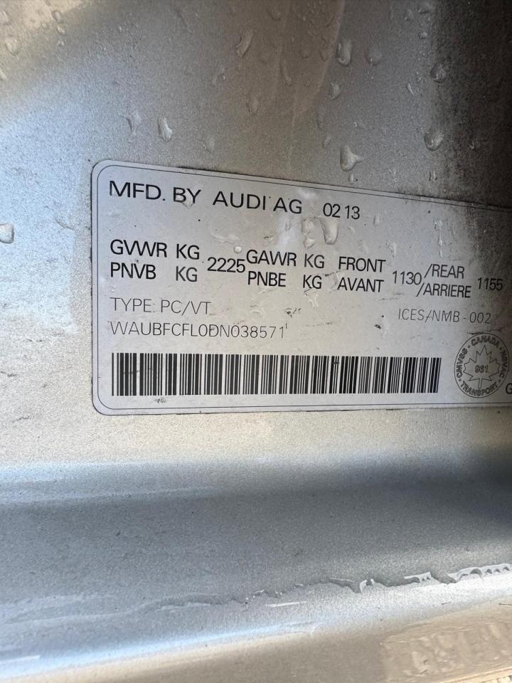 2013 Audi A4 QUATTRO, AWD, SEDAN, AUTO, ONLY 81KMS, CERTIFIED - Photo #15