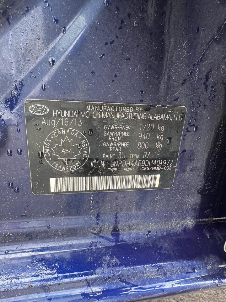 2013 Hyundai Elantra L, MANUAL, 2 SETS OF WHEELS, CERTIFIED - Photo #19