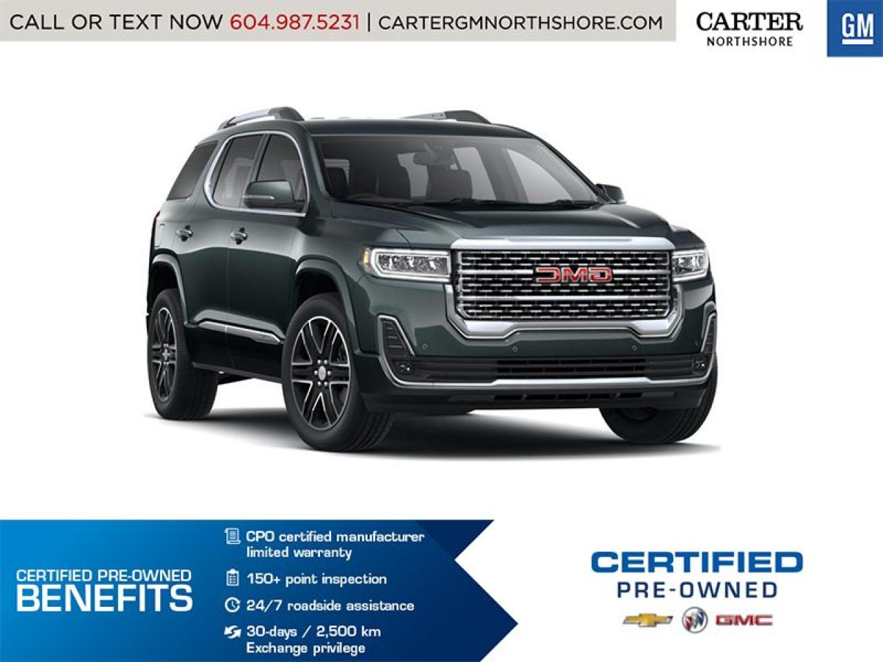 Used 2021 GMC Acadia FINANCE 4.99% FOR 24mo/Denali AWD for sale in North Vancouver, BC