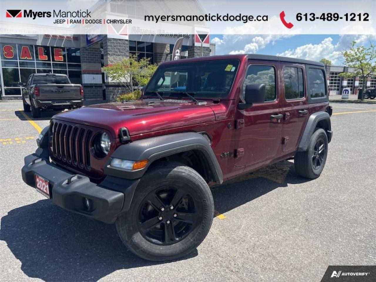 Used 2021 Jeep Wrangler Sport Altitude Unlimited for sale in Ottawa, ON