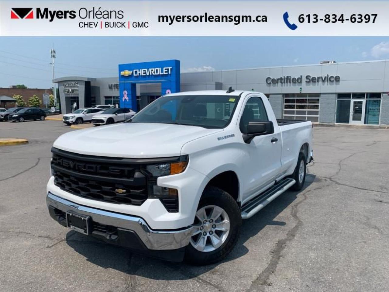 Used 2024 Chevrolet Silverado 1500 Work Truck  -  Android Auto for sale in Orleans, ON