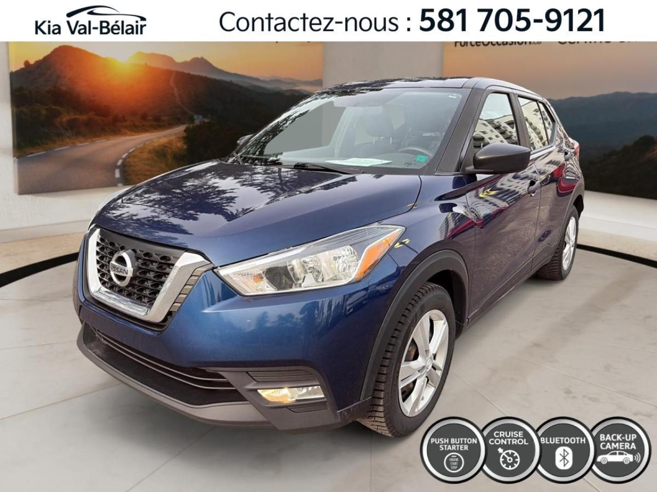Used 2019 Nissan Kicks S * 1.6L * BLUETOOTH * CAMERA * CRUISE * A/C * for sale in Québec, QC
