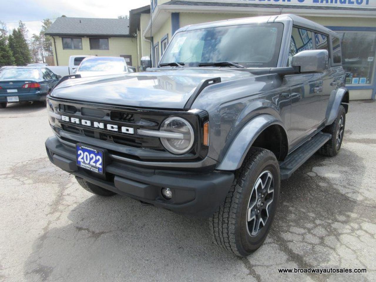 Used 2022 Ford Bronco LOADED BADLANDS-VERSION 5 PASSENGER 2.7L - V6.. 4X4.. LEATHER.. HEATED SEATS.. REMOVEABLE-HARD-TOP.. NAVIGATION.. BACK-UP CAMERA.. for sale in Bradford, ON