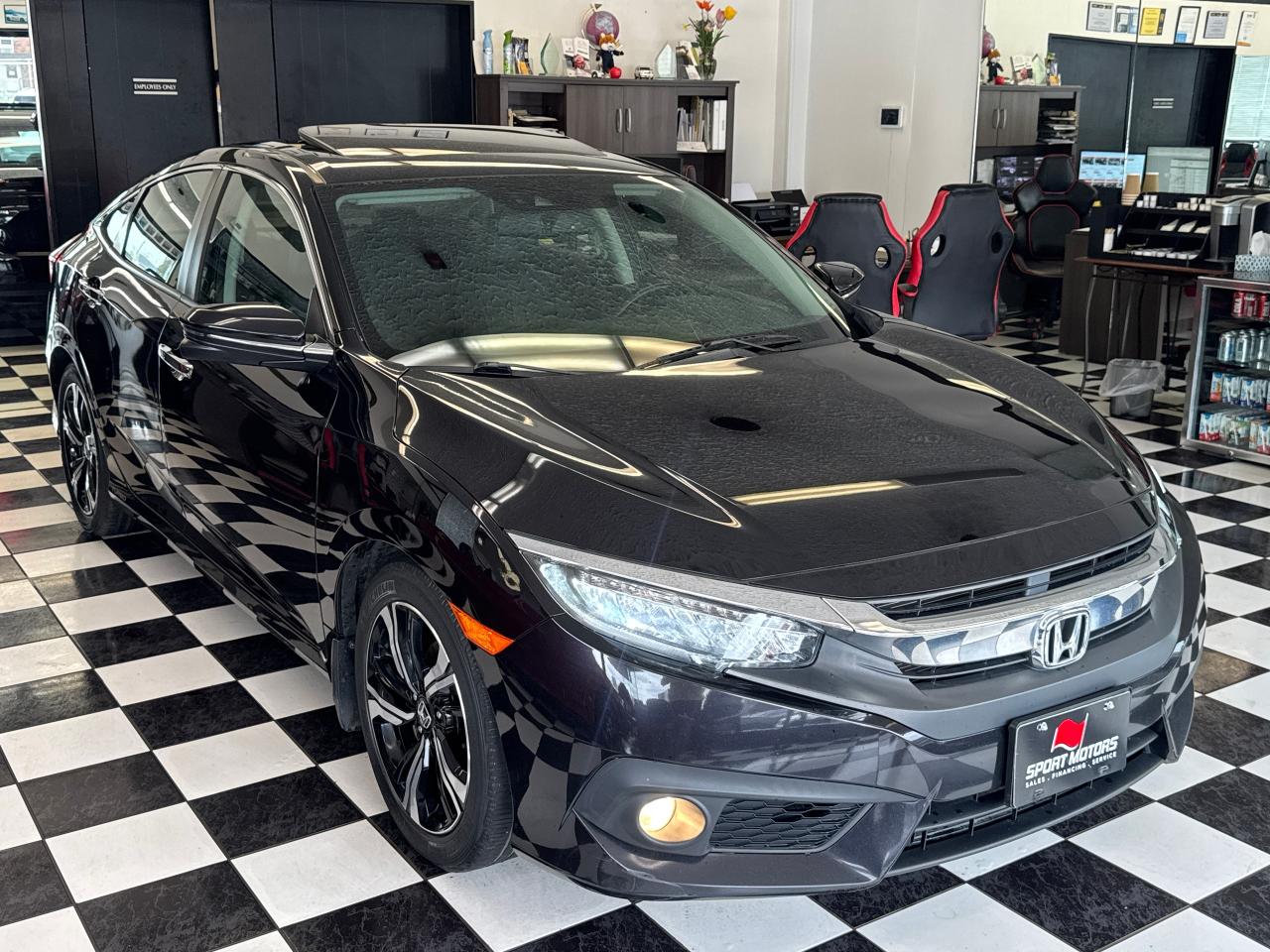 2017 Honda Civic Touring+Adaptive Cruise+Lane Keep+Roof+RemoteStart Photo70