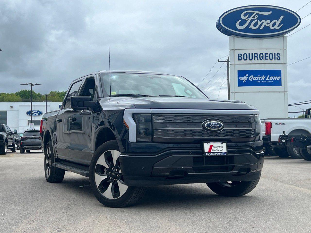 Used 2023 Ford F-150 Lightning Platinum 4WD SuperCrew 5.5' Box for sale in Midland, ON