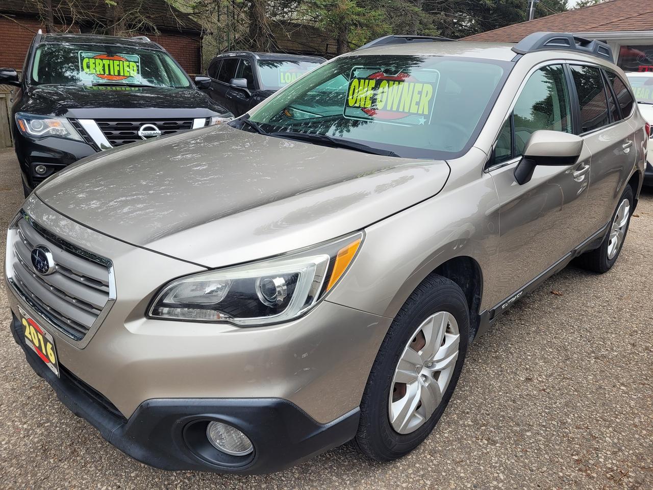 <p>One Owner, Accident Free, Certified, Dealer Serviced, Financing Available & Trade-ins Welcome!</p><p>FIRESTONE Destination LE2 Tires.</p><div class=WaaZC style=color: #001d35; font-family: Google Sans, Arial, sans-serif; font-size: 18px; background-color: #ffffff;><div class=RJPOee EIJn2 style=animation: auto ease 0s 1 normal none running none !important;><div class=rPeykc style=margin: 0px 0px 20px; hyphens: auto; data-hveid=CAUQAQ data-ved=2ahUKEwit4Keuho-NAxWoKFkFHYbhNukQo_EKegQIBRAB><span data-huuid=7130200485173658432>The 2016 Subaru Outback 5DR WGN CVT 2.5I is a popular model known for its versatility, all-wheel drive, and comfortable ride. </span><span data-huuid=7130200485173660091>It features a&nbsp;<mark class=QVRyCf style=background: none 0% 0% / auto repeat scroll padding-box border-box #d3e3fd; border-radius: 4px; padding: 0px 2px;>2.5-liter horizontally opposed four-cylinder engine, delivering 175 horsepower</mark>.&nbsp;</span><span data-huuid=7130200485173657654><span data-huuid=7130200485173657654>The Continuously Variable Transmission (CVT) offers a smooth and fuel-efficient driving experience.<span class=pjBG2e data-cid=d8898d6c-a5c0-48c5-bd68-f9334a7f5811><span class=UV3uM style=text-wrap-mode: nowrap;>&nbsp;</span></span></span></span><div class=NPrrbc style=margin-right: 6px; display: inline-flex; data-cid=d8898d6c-a5c0-48c5-bd68-f9334a7f5811 data-uuids=7130200485173658432,7130200485173660091,7130200485173657654><div class=BMebGe btku5b fCrZyc LwdV0e FR7ZSc OJeuxf style=display: inline-block; vertical-align: middle; cursor: pointer; outline: 0px; -webkit-tap-highlight-color: transparent; color: #0b57d0; tabindex=0 role=button aria-label=View related links data-hveid=CAYQAQ data-ved=2ahUKEwit4Keuho-NAxWoKFkFHYbhNukQ3fYKegQIBhAB><div class=niO4u style=display: flex; -webkit-box-pack: center; justify-content: center; position: relative; -webkit-box-align: stretch; align-items: stretch; width: 28px; background-color: transparent; border-radius: 9999px; margin: 0px auto; outline: transparent solid 1px; outline-offset: -1px; height: 20px; min-height: 20px;><div class=kHtcsd style=display: flex; -webkit-box-align: center; align-items: center; -webkit-box-pack: center; justify-content: center; width: 28px; border-radius: 9999px; height: 20px;>&nbsp;</div><div class=kHtcsd style=display: flex; -webkit-box-align: center; align-items: center; -webkit-box-pack: center; justify-content: center; width: 28px; border-radius: 9999px; height: 20px;>&nbsp;</div><div class=kHtcsd style=display: flex; -webkit-box-align: center; align-items: center; -webkit-box-pack: center; justify-content: center; width: 28px; border-radius: 9999px; height: 20px;>&nbsp;</div></div></div></div></div></div></div><div class=WaaZC style=color: #001d35; font-family: Google Sans, Arial, sans-serif; font-size: 18px; background-color: #ffffff;><div class=RJPOee EIJn2 style=animation: auto ease 0s 1 normal none running none !important;><div class=rPeykc pyPiTc style=margin: 20px 0px 10px; letter-spacing: 0px; line-height: 26px; data-hveid=CA4QAQ data-ved=2ahUKEwit4Keuho-NAxWoKFkFHYbhNukQo_EKegQIDhAB><span data-huuid=337588588699202337>Key features of the 2016 Subaru Outback 2.5i:</span></div></div></div><div class=WaaZC style=color: #001d35; font-family: Google Sans, Arial, sans-serif; font-size: 18px; background-color: #ffffff;><div class=RJPOee EIJn2 style=animation: auto ease 0s 1 normal none running none !important;><ul style=margin: 10px 0px 20px; padding: 0px 0px 0px 24px; font-size: 16px; line-height: 22px; data-hveid=CC8QAQ data-ved=2ahUKEwit4Keuho-NAxWoKFkFHYbhNukQm_YKegQILxAB><li style=margin: 0px 0px 8px; padding: 0px 0px 0px 4px; list-style: inherit;><span data-huuid=337588588699203826><strong>Engine:</strong>&nbsp;</span><span data-huuid=337588588699202957><span data-huuid=337588588699202957>2.5-liter horizontally opposed four-cylinder, 175 hp<span class=pjBG2e data-cid=299abf52-53f1-40fd-90bb-54667a744540><span class=UV3uM style=text-wrap-mode: nowrap;>&nbsp;</span></span></span></span><div class=NPrrbc style=margin-right: 6px; display: inline-flex; data-cid=299abf52-53f1-40fd-90bb-54667a744540 data-uuids=337588588699203826,337588588699202957><div class=BMebGe btku5b fCrZyc LwdV0e FR7ZSc OJeuxf style=display: inline-block; vertical-align: middle; cursor: pointer; outline: 0px; -webkit-tap-highlight-color: transparent; color: #0b57d0; tabindex=0 role=button aria-label=View related links data-hveid=CCAQAQ data-ved=2ahUKEwit4Keuho-NAxWoKFkFHYbhNukQ3fYKegQIIBAB><div class=niO4u style=display: flex; -webkit-box-pack: center; justify-content: center; position: relative; -webkit-box-align: stretch; align-items: stretch; width: 28px; background-color: transparent; border-radius: 9999px; margin: 0px auto; outline: transparent solid 1px; outline-offset: -1px; height: 20px; min-height: 20px;><div class=kHtcsd style=display: flex; -webkit-box-align: center; align-items: center; -webkit-box-pack: center; justify-content: center; width: 28px; border-radius: 9999px; height: 20px;>&nbsp;</div></div></div></div></li><li style=margin: 0px 0px 8px; padding: 0px 0px 0px 4px; list-style: inherit;><span data-huuid=337588588699205315><strong>Transmission:</strong>&nbsp;</span><span data-huuid=337588588699204446><span data-huuid=337588588699204446>Lineartronic Continuously Variable Transmission (CVT) with manual mode<span class=pjBG2e data-cid=2e3f94ca-fcf6-48e5-abe2-28674d418545><span class=UV3uM style=text-wrap-mode: nowrap;>&nbsp;</span></span></span></span><div class=NPrrbc style=margin-right: 6px; display: inline-flex; data-cid=2e3f94ca-fcf6-48e5-abe2-28674d418545 data-uuids=337588588699205315,337588588699204446><div class=BMebGe btku5b fCrZyc LwdV0e FR7ZSc OJeuxf style=display: inline-block; vertical-align: middle; cursor: pointer; outline: 0px; -webkit-tap-highlight-color: transparent; color: #0b57d0; tabindex=0 role=button aria-label=View related links data-hveid=CCUQAQ data-ved=2ahUKEwit4Keuho-NAxWoKFkFHYbhNukQ3fYKegQIJRAB><div class=niO4u style=display: flex; -webkit-box-pack: center; justify-content: center; position: relative; -webkit-box-align: stretch; align-items: stretch; width: 28px; background-color: transparent; border-radius: 9999px; margin: 0px auto; outline: transparent solid 1px; outline-offset: -1px; height: 20px; min-height: 20px;><div class=kHtcsd style=display: flex; -webkit-box-align: center; align-items: center; -webkit-box-pack: center; justify-content: center; width: 28px; border-radius: 9999px; height: 20px;>&nbsp;</div></div></div></div></li><li style=margin: 0px 0px 8px; padding: 0px 0px 0px 4px; list-style: inherit;><span data-huuid=337588588699202708><strong>Drive:</strong>&nbsp;</span><span data-huuid=337588588699201839><span data-huuid=337588588699201839>Subaru Symmetrical Full-Time All-Wheel Drive<span class=pjBG2e data-cid=03a42ff3-702f-4499-9a1a-6264740bc026><span class=UV3uM style=text-wrap-mode: nowrap;>&nbsp;</span></span></span></span><div class=NPrrbc style=margin-right: 6px; display: inline-flex; data-cid=03a42ff3-702f-4499-9a1a-6264740bc026 data-uuids=337588588699202708,337588588699201839><div class=BMebGe btku5b fCrZyc LwdV0e FR7ZSc OJeuxf style=display: inline-block; vertical-align: middle; cursor: pointer; outline: 0px; -webkit-tap-highlight-color: transparent; color: #0b57d0; tabindex=0 role=button aria-label=View related links data-hveid=CCkQAQ data-ved=2ahUKEwit4Keuho-NAxWoKFkFHYbhNukQ3fYKegQIKRAB><div class=niO4u style=display: flex; -webkit-box-pack: center; justify-content: center; position: relative; -webkit-box-align: stretch; align-items: stretch; width: 28px; background-color: transparent; border-radius: 9999px; margin: 0px auto; outline: transparent solid 1px; outline-offset: -1px; height: 20px; min-height: 20px;><div class=kHtcsd style=display: flex; -webkit-box-align: center; align-items: center; -webkit-box-pack: center; justify-content: center; width: 28px; border-radius: 9999px; height: 20px;>&nbsp;</div></div></div></div></li><li style=margin: 0px 0px 8px; padding: 0px 0px 0px 4px; list-style: inherit;><span data-huuid=337588588699204197><strong>Fuel Economy:</strong>&nbsp;</span><span data-huuid=337588588699203328><span data-huuid=337588588699203328>EPA rated at 28 mpg combined (25 city/33 highway)<span class=pjBG2e data-cid=b6c2b54c-a6f9-4327-b431-f26823986809><span class=UV3uM style=text-wrap-mode: nowrap;>&nbsp;</span></span></span></span><div class=NPrrbc style=margin-right: 6px; display: inline-flex; data-cid=b6c2b54c-a6f9-4327-b431-f26823986809 data-uuids=337588588699204197,337588588699203328><div class=BMebGe btku5b fCrZyc LwdV0e FR7ZSc OJeuxf style=display: inline-block; vertical-align: middle; cursor: pointer; outline: 0px; -webkit-tap-highlight-color: transparent; color: #0b57d0; tabindex=0 role=button aria-label=View related links data-hveid=CBUQAQ data-ved=2ahUKEwit4Keuho-NAxWoKFkFHYbhNukQ3fYKegQIFRAB><div class=niO4u style=display: flex; -webkit-box-pack: center; justify-content: center; position: relative; -webkit-box-align: stretch; align-items: stretch; width: 28px; background-color: transparent; border-radius: 9999px; margin: 0px auto; outline: transparent solid 1px; outline-offset: -1px; height: 20px; min-height: 20px;><div class=kHtcsd style=display: flex; -webkit-box-align: center; align-items: center; -webkit-box-pack: center; justify-content: center; width: 28px; border-radius: 9999px; height: 20px;>&nbsp;</div></div></div></div></li><li style=margin: 0px 0px 8px; padding: 0px 0px 0px 4px; list-style: inherit;><span data-huuid=337588588699201590><strong>Features:</strong>&nbsp;</span><span data-huuid=337588588699204817><span data-huuid=337588588699204817>X-MODE, roof rails, fog lights, roof spoiler, infotainment system, and optional features like leather seats and sunroof.<span class=pjBG2e data-cid=fb34913f-6205-4e2a-8e6c-0871f78f816e><span class=UV3uM style=text-wrap-mode: nowrap;>&nbsp;</span></span></span></span><div class=NPrrbc style=margin-right: 6px; display: inline-flex; data-cid=fb34913f-6205-4e2a-8e6c-0871f78f816e data-uuids=337588588699201590,337588588699204817><div class=BMebGe btku5b fCrZyc LwdV0e FR7ZSc OJeuxf style=display: inline-block; vertical-align: middle; cursor: pointer; outline: 0px; -webkit-tap-highlight-color: transparent; color: #0b57d0; tabindex=0 role=button aria-label=View related links data-hveid=CCYQAQ data-ved=2ahUKEwit4Keuho-NAxWoKFkFHYbhNukQ3fYKegQIJhAB><div class=niO4u style=display: flex; -webkit-box-pack: center; justify-content: center; position: relative; -webkit-box-align: stretch; align-items: stretch; width: 28px; background-color: transparent; border-radius: 9999px; margin: 0px auto; outline: transparent solid 1px; outline-offset: -1px; height: 20px; min-height: 20px;><div class=kHtcsd style=display: flex; -webkit-box-align: center; align-items: center; -webkit-box-pack: center; justify-content: center; width: 28px; border-radius: 9999px; height: 20px;>&nbsp;</div></div></div></div></li><li style=margin: 0px 0px 8px; padding: 0px 0px 0px 4px; list-style: inherit;><span data-huuid=337588588699203079><strong>Safety:</strong>&nbsp;</span><span data-huuid=337588588699202210>5-star overall rating from NHTSA.<span class=pjBG2e data-cid=7bac50b3-90bb-44f3-98c3-32529ad029a2><span class=UV3uM style=text-wrap-mode: nowrap;>&nbsp;</span></span></span></li></ul></div></div>