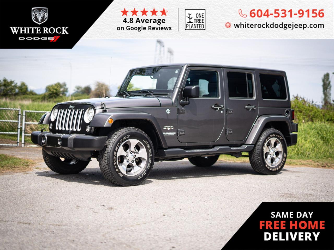 Used 2017 Jeep Wrangler Unlimited Sahara for sale in Surrey, BC