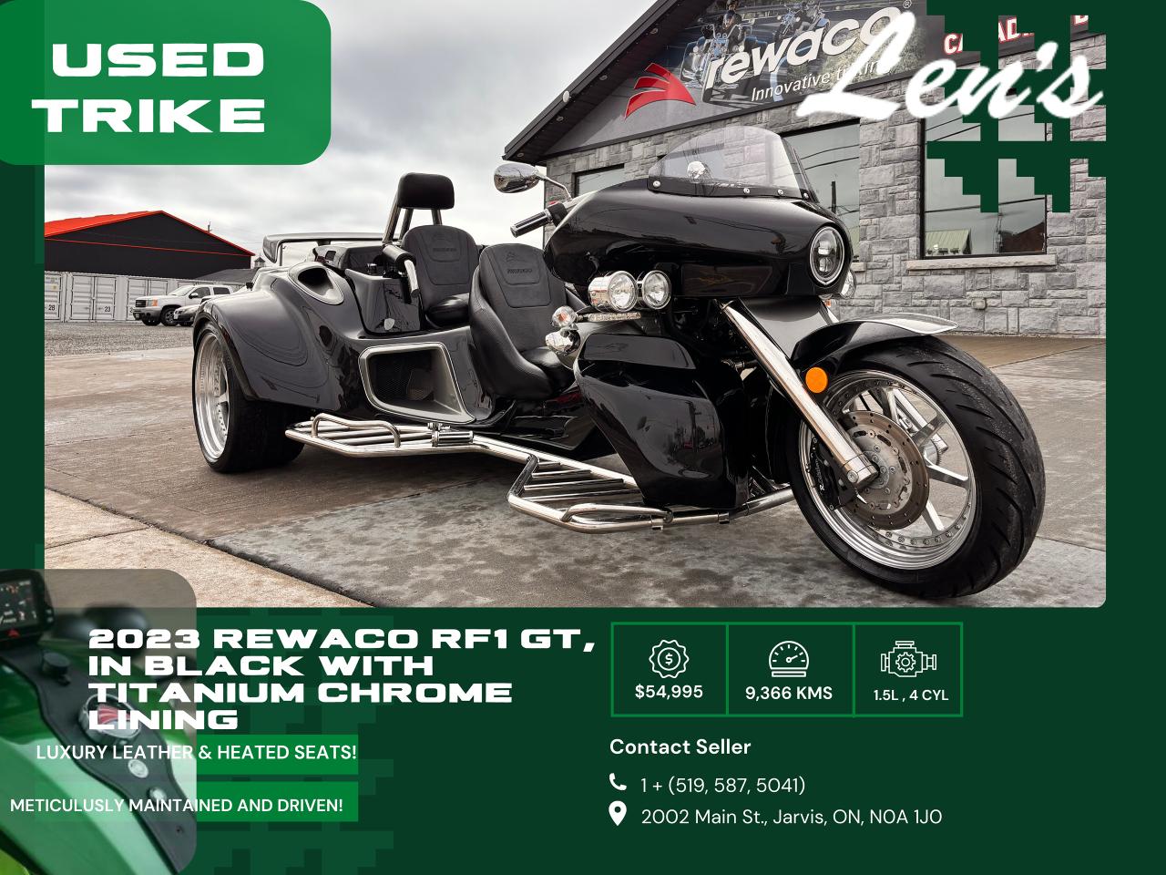 Used 2023 Rewaco RF1 GT Fully Financeable, Trade - In's Welcome for sale in Jarvis, ON