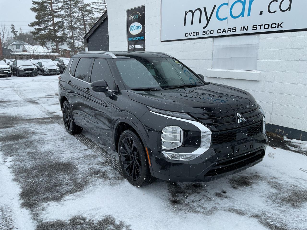 Used 2023 Mitsubishi Outlander NOIR LOW MILEAGE!!!!  SUNROOF. HEATED SEATS. BACKUP CAM. BLUETOOTH. A/C. CRUISE. PWR GROUP. PERFECT FOR Y for sale in North Bay, ON