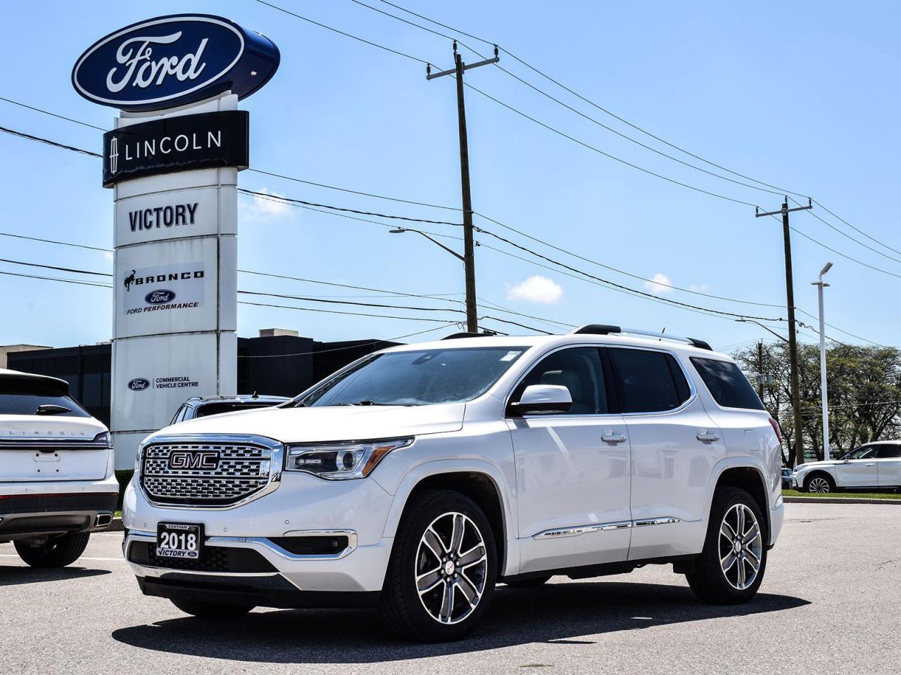 Used 2018 GMC Acadia Denali 3.6L V6 | 6 Passenger | Adaptive Cruise | for sale in Chatham, ON