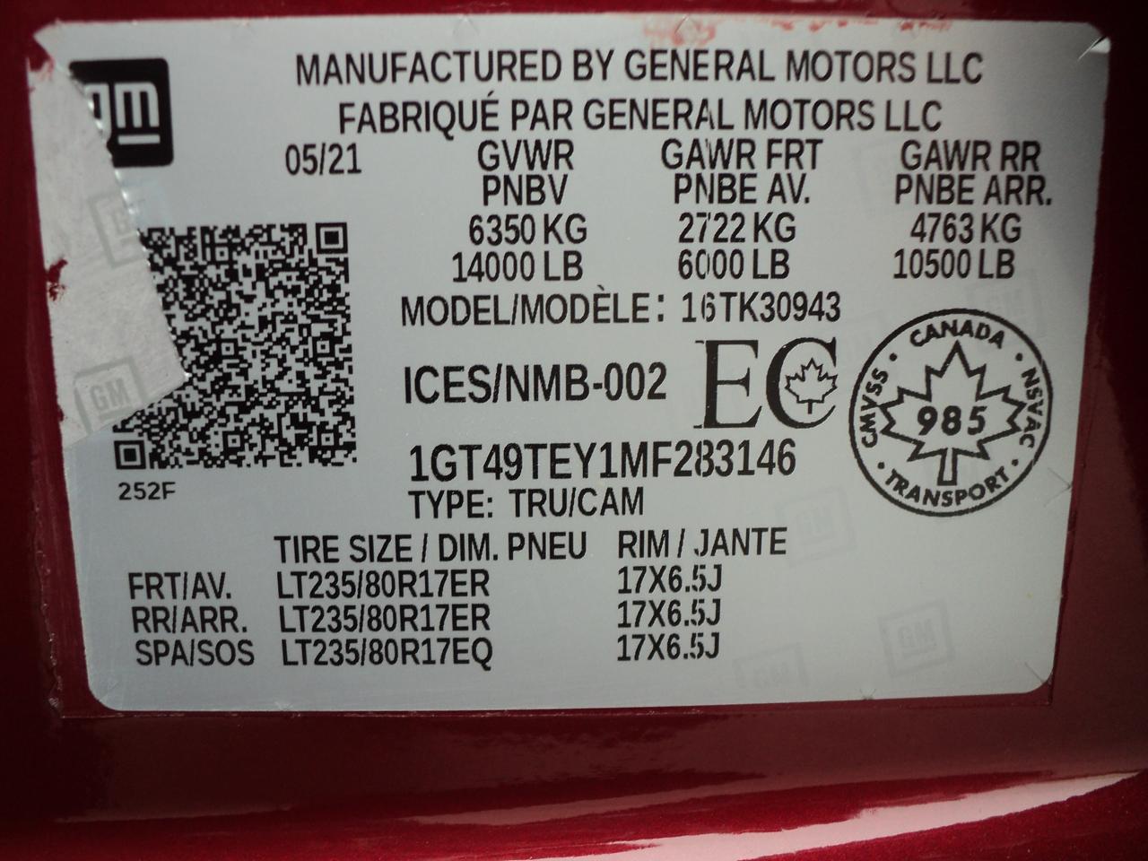 2021 GMC Sierra 3500 HD SLE CrewCab4WD 172"WB 6.6L8cylDiesel DRW 8ftBox - Photo #37