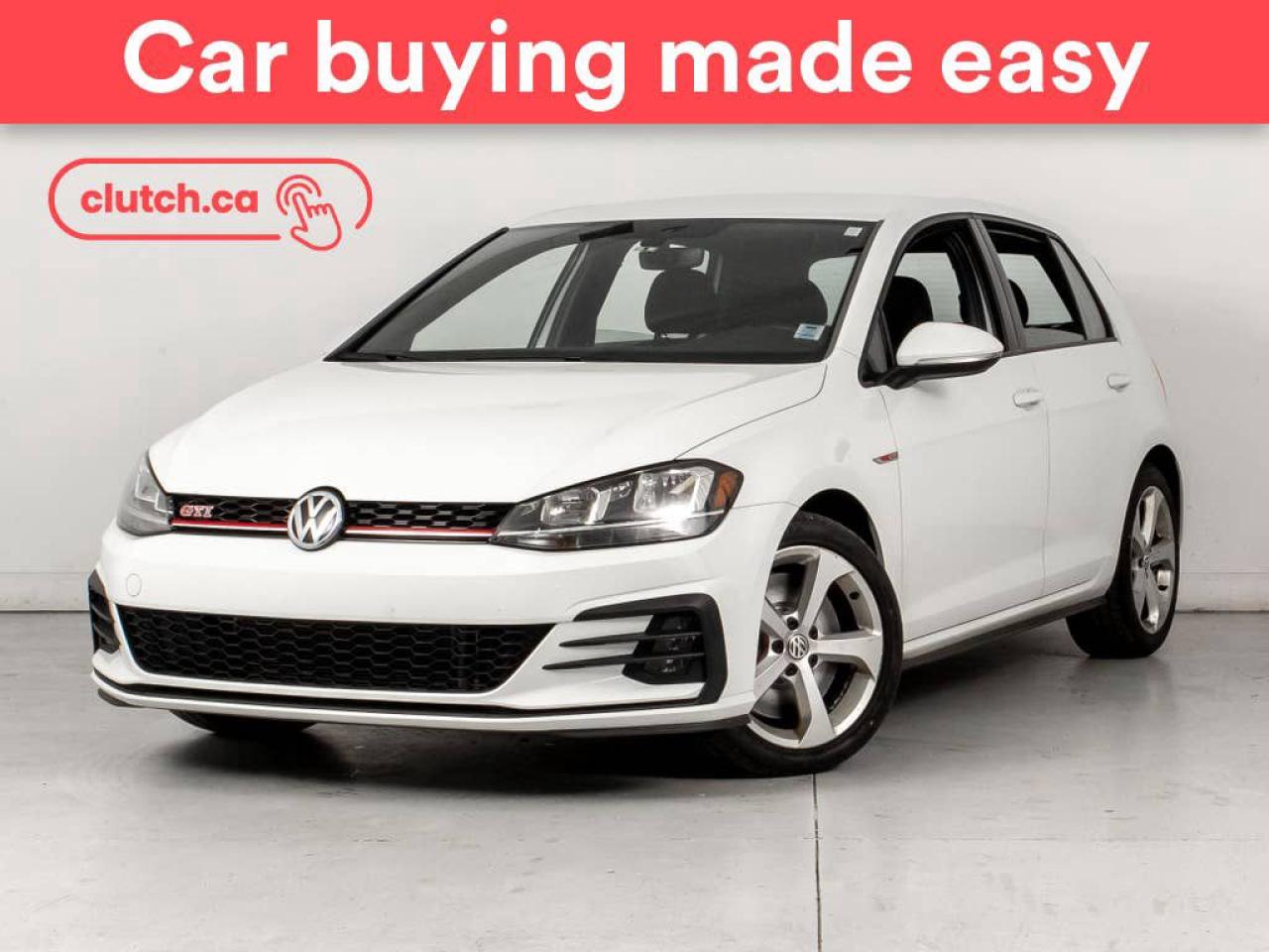Used 2020 Volkswagen Golf GTI w/ Apple CarPlay & Android Auto, Rearview Cam, Dual Zone A/C for sale in Bedford, NS