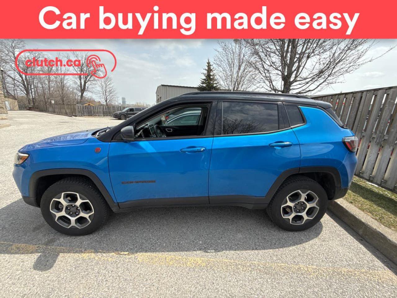 Used 2022 Jeep Compass Trailhawk Elite 4x4 w/ Apple CarPlay & Android Auto, Rearview Cam, Nav for sale in Toronto, ON