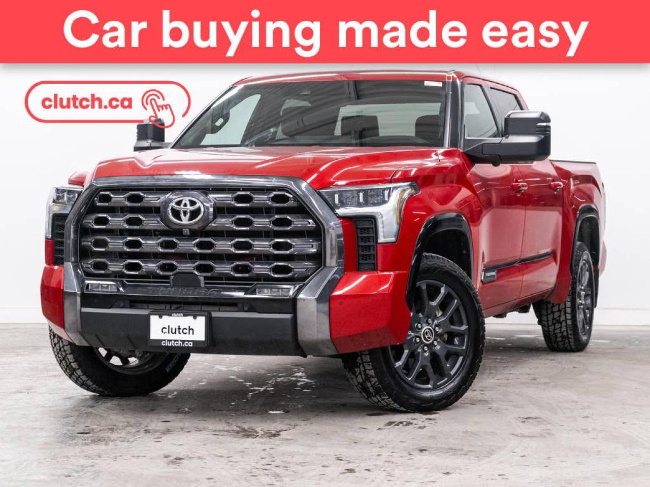 Used 2023 Toyota Tundra Crewmax Platinum 4x4 w/Apple CarPlay & Android Auto, Heated Front Seats, Backup Cam for sale in Toronto, ON