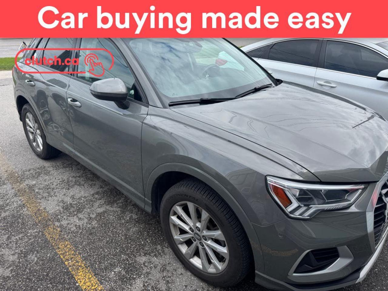 Used 2020 Audi Q3 Komfort AWD w/ Apple CarPlay & Android Auto, Panoramic Moonroof, Rearview Cam for sale in Toronto, ON