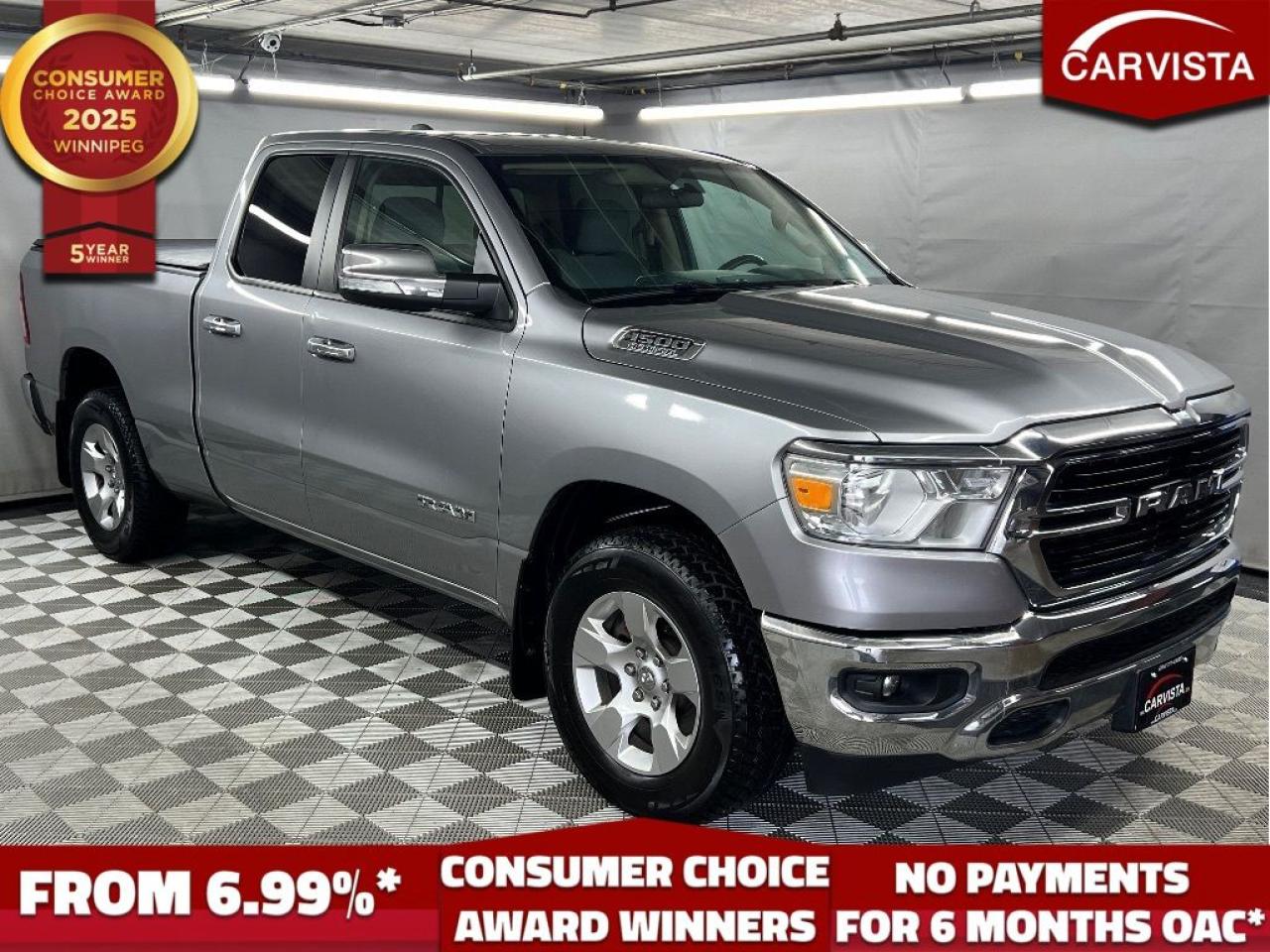 Used 2019 RAM 1500 Big Horn 4x4 Quad Cab 6'4 for sale in Winnipeg, MB