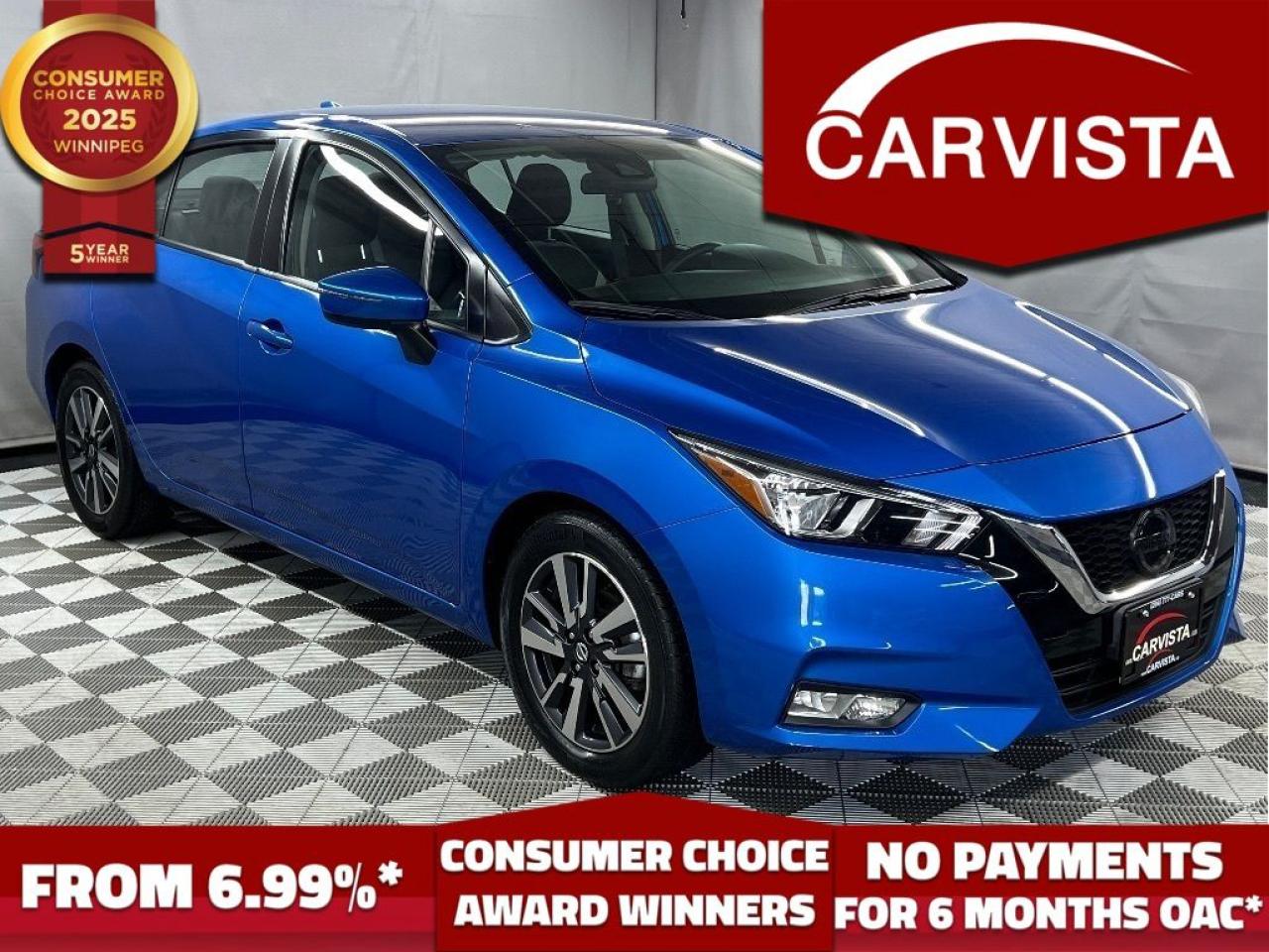 Used 2021 Nissan Versa SV CVT - NO ACCIDENTS/FACTORY WARRANTY - for sale in Winnipeg, MB