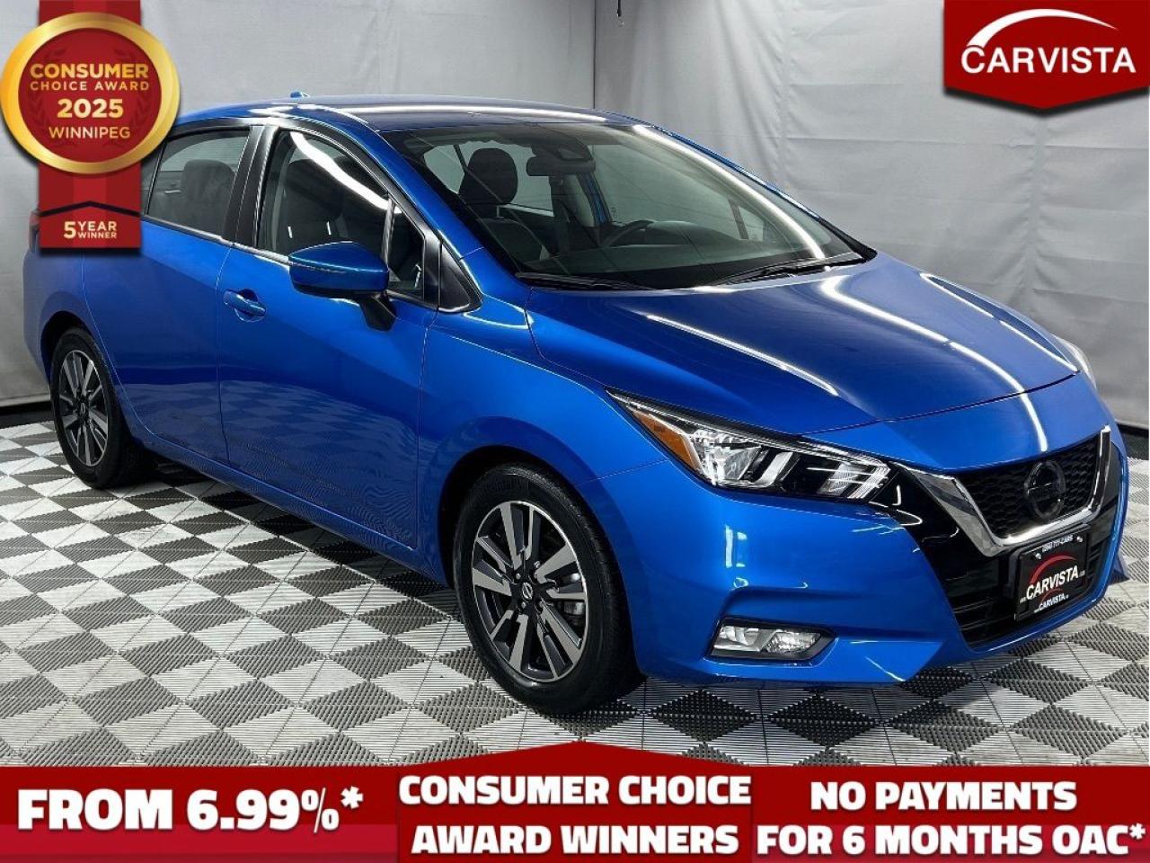 Used 2021 Nissan Versa SV CVT - NO ACCIDENTS/FACTORY WARRANTY - for sale in Winnipeg, MB