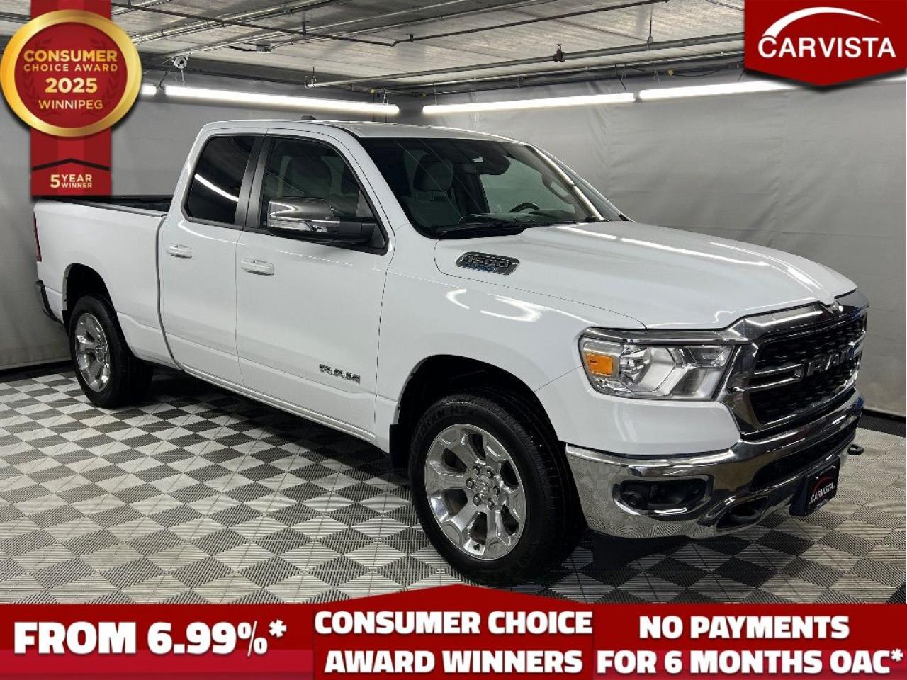Used 2022 RAM 1500 Big Horn 4x4 Quad Cab 6'4  Box - e-TORQUE for sale in Winnipeg, MB