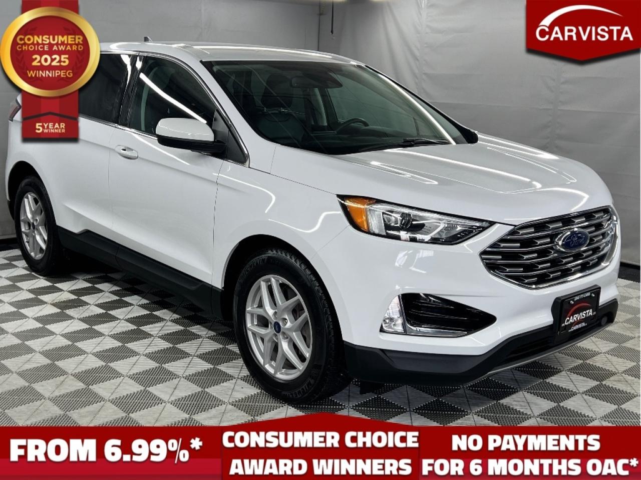 Used 2021 Ford Edge SEL AWD - NO ACCIDENTS/FACTORY WARRANTY - for sale in Winnipeg, MB