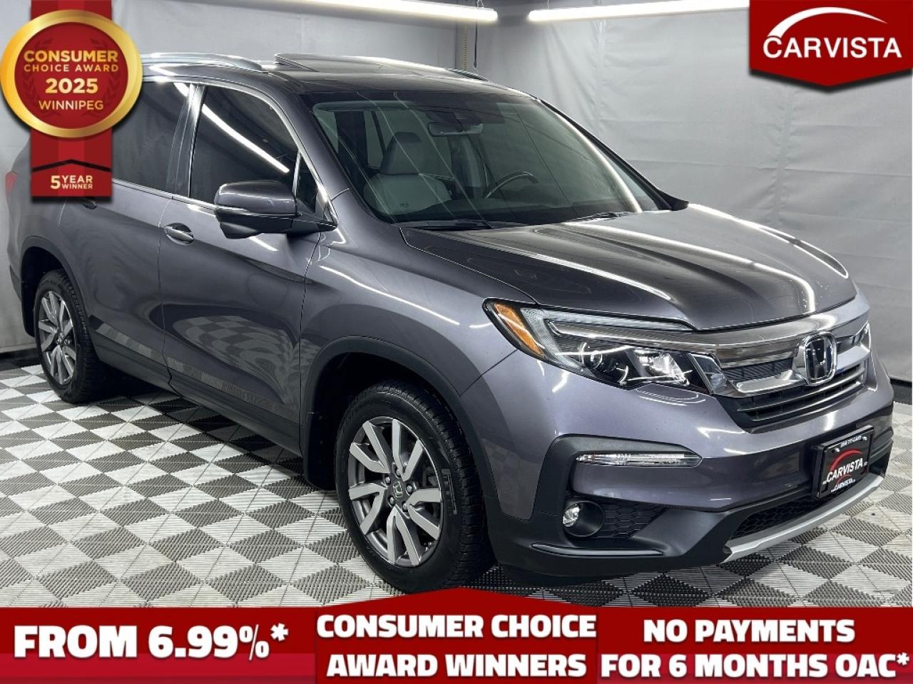 Used 2021 Honda Pilot EX-L AWD - NO ACCIDENTS/REMOTE START/NAVIGATION - for sale in Winnipeg, MB