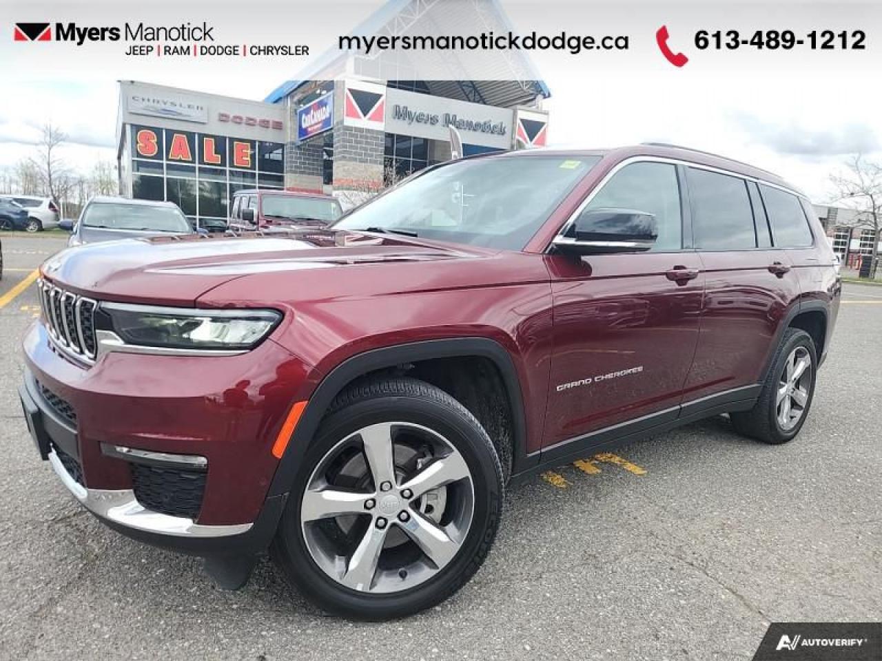 Used 2022 Jeep Grand Cherokee L Limited  - Leather Seats for sale in Ottawa, ON