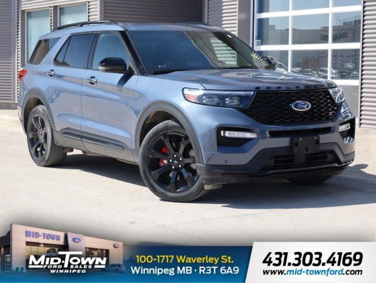 Used 2021 Ford Explorer ST ONE OWNER CLEAN CARFAX LOCAL MTF TRADE LOW KM for sale in Winnipeg, MB