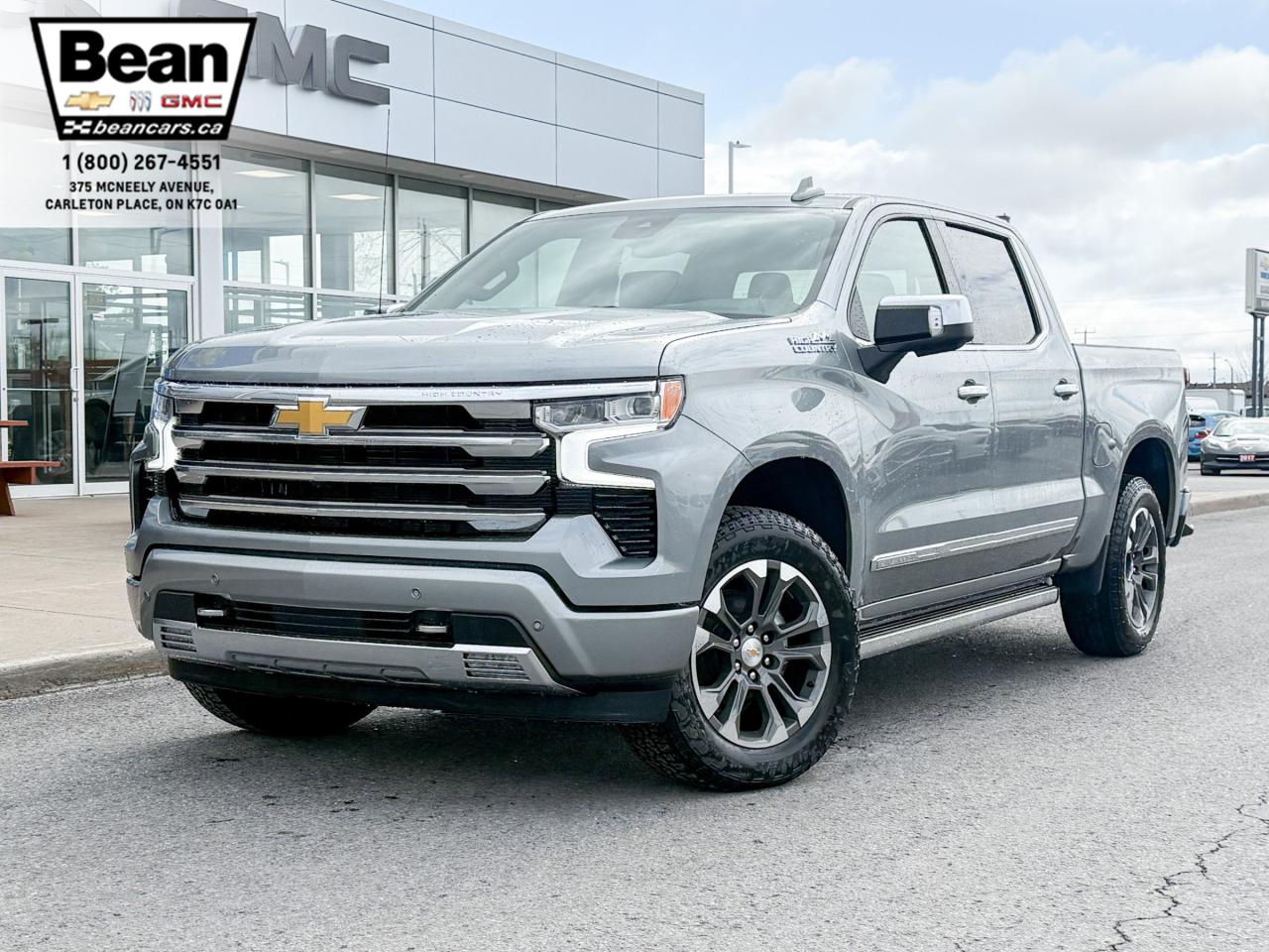 New 2025 Chevrolet Silverado 1500 High Country 5.3L V8 WITH REMOTE START/ENTRY, HEATED SEATS, HEATED STEERING WHEEL, VENTILATED SEATS, HD SURROUND VISION for sale in Carleton Place, ON