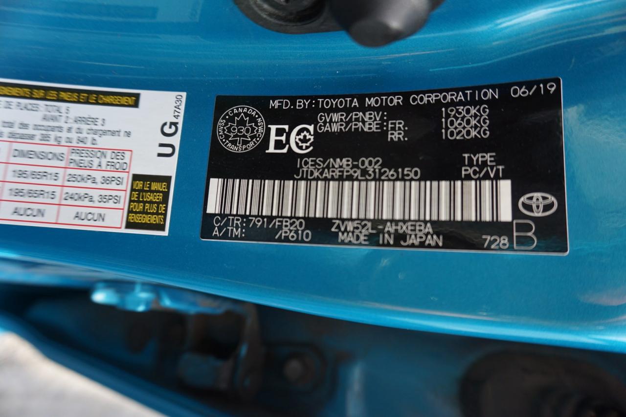 2020 Toyota Prius Prime LE CERTIFIED *ACCIDENT FREE* CAMERA BLUETOOTH HEATED SEATS CRUISE ALLOYS - Photo #32