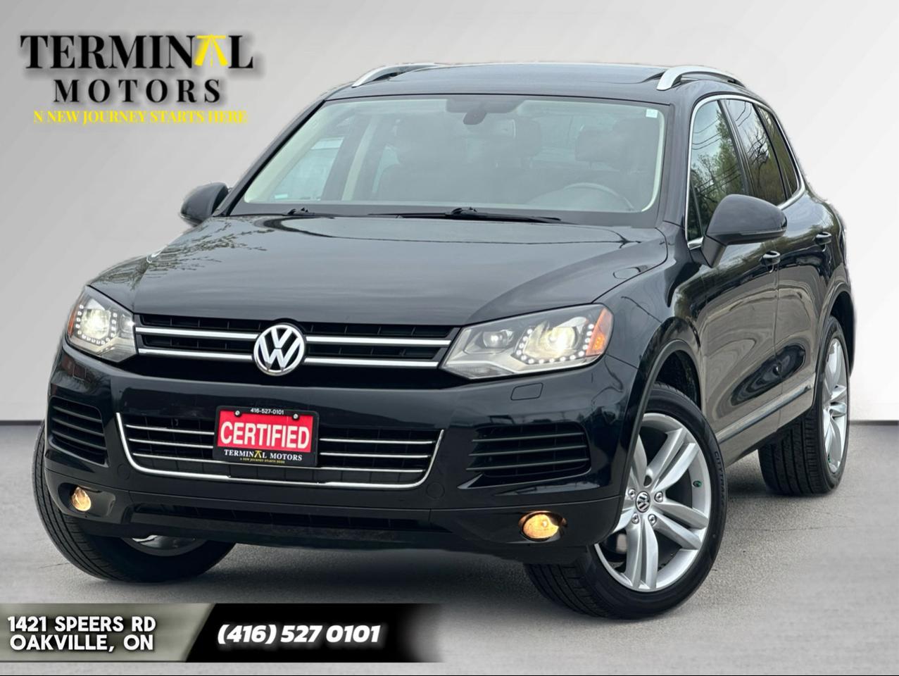 <div><span style=font-size: 1em;>♦️ CERTIFIED</span><br></div><div>♦️ 2 YEARS WARRANTY INCLUDED&nbsp;</div><div>♦️ HIGHLINE TRIM – WELL EQUIPPED&nbsp;</div><div>♦️ NO ACCIDENTS&nbsp;</div><div>♦️ LUXURY SUV WITH AWD&nbsp;</div><div><br></div><div>&nbsp;NEW ARRIVAL – 2014 VOLKSWAGEN TOUAREG HIGHLINE. A PREMIUM MID-SIZE SUV OFFERING REFINED PERFORMANCE, COMFORT, AND DEPENDABLE ALL-WHEEL DRIVE CAPABILITY.
&nbsp;&nbsp;&nbsp;&nbsp;</div><div><br></div><div>•&nbsp;&nbsp;&nbsp;&nbsp;155,000 KMS

EQUIPPED WITH:
&nbsp;&nbsp;&nbsp;</div><div><br></div><div>•&nbsp;&nbsp;&nbsp;&nbsp;3.6L V6 ENGINE &nbsp;&nbsp;</div><div><span style=font-size: 1em;>•&nbsp;&nbsp;&nbsp;&nbsp;4MOTION ALL-WHEEL DRIVE &nbsp; &nbsp;&nbsp;</span></div><div>•&nbsp;&nbsp;&nbsp;&nbsp;PANORAMIC SUNROOF
&nbsp;&nbsp;&nbsp;&nbsp;</div><div>•&nbsp;&nbsp;&nbsp;&nbsp;NAVIGATION SYSTEM
&nbsp;&nbsp;&nbsp;</div><div>&nbsp;•&nbsp;&nbsp;&nbsp;&nbsp;BACKUP CAMERA
&nbsp;&nbsp;&nbsp;&nbsp;</div><div>•&nbsp;&nbsp;&nbsp;&nbsp;BLUETOOTH CONNECTIVITY
&nbsp;&nbsp;</div><div>•&nbsp;&nbsp;&nbsp;&nbsp;PUSH-BUTTON START
&nbsp;&nbsp;&nbsp;</div><div>•&nbsp;&nbsp;&nbsp;&nbsp;POWER LIFTGATE
&nbsp;&nbsp;&nbsp;&nbsp;</div><div>•&nbsp;&nbsp;&nbsp;&nbsp;DUAL-ZONE CLIMATE CONTROL
&nbsp;&nbsp;&nbsp;&nbsp;</div><div>•&nbsp;&nbsp;&nbsp;&nbsp;ALLOY WHEELS
&nbsp;&nbsp;&nbsp;&nbsp;</div><div>•&nbsp;&nbsp;&nbsp;&nbsp;AND MORE…&nbsp;</div><div><br></div><div>#BEING SOLD CERTIFIED WITH SAFETY INCLUDED IN THE PRICE!

PRICE + HST – NO EXTRA OR HIDDEN FEES

PLEASE CONTACT US TO BOOK YOUR APPOINTMENT FOR VIEWING AND TEST DRIVE.

TERMINAL MOTORS
(416) 527-0101
1421 SPEERS RD, OAKVILLE, ON L6L2X5<br></div>