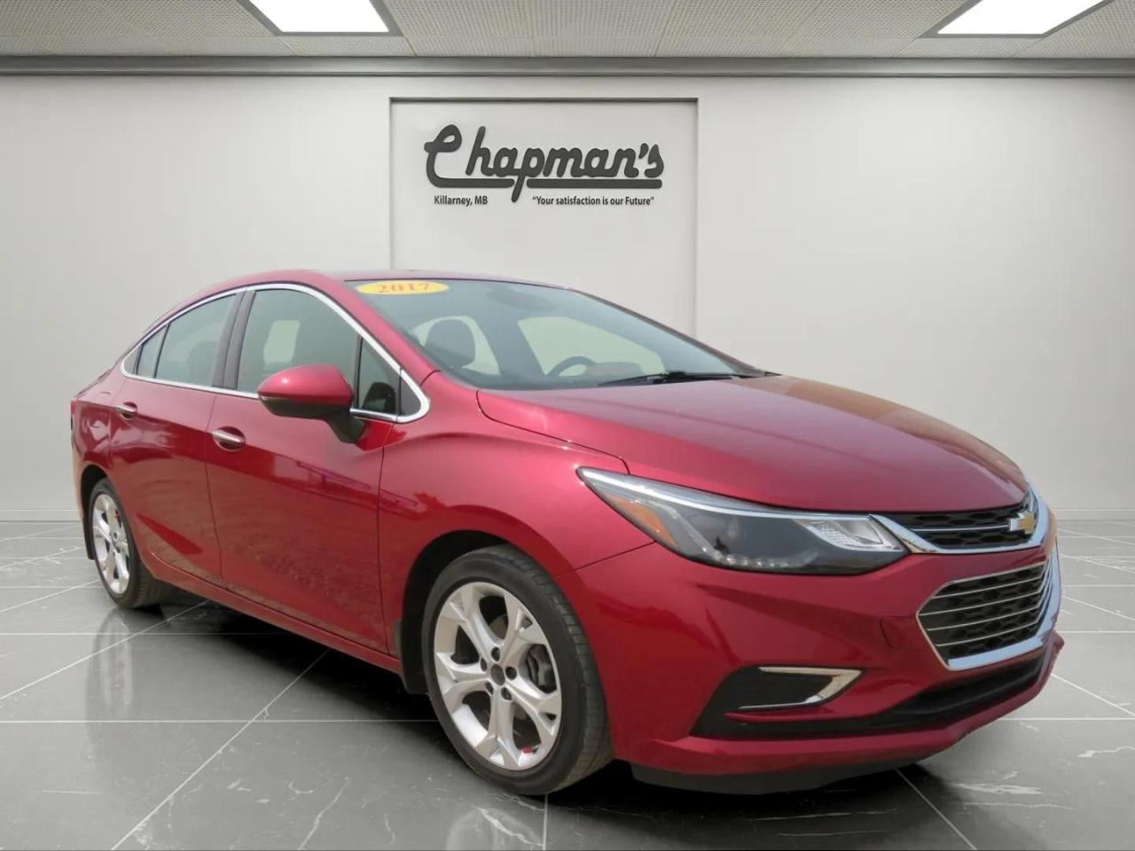 Used 2017 Chevrolet Cruze Premier Auto 2 Sets of Tires/Rims, Heated Front Seats, Heated Steering Wheel for sale in Killarney, MB