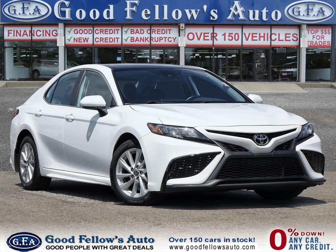 Used 2021 Toyota Camry SE MODEL, REARVIEW CAMERA, LEATHER & CLOTH, HEATED for sale in Toronto, ON