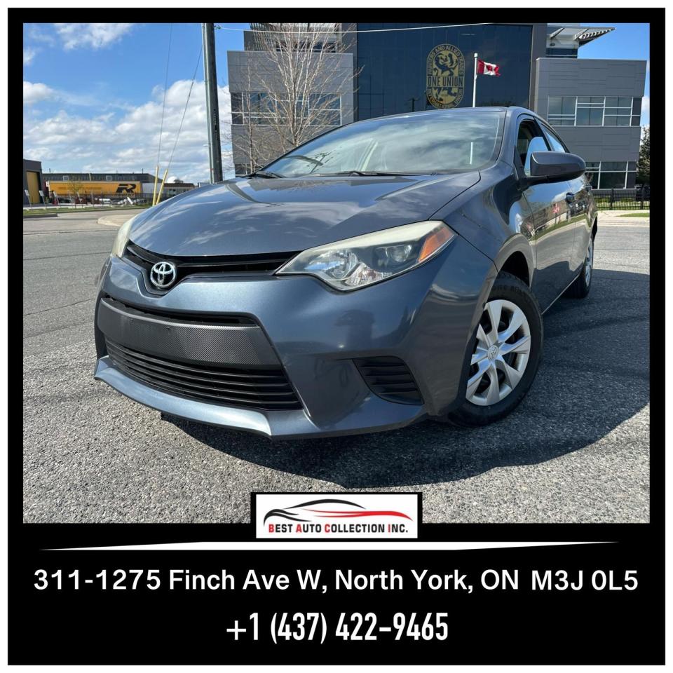 Used 2014 Toyota Corolla Man S // FULLY CERTIFIED // 3Y WARRANTY AVAILABLE for sale in North York, ON