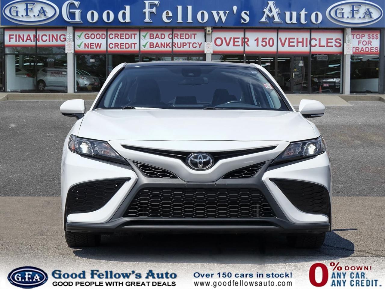 2021 Toyota Camry SE MODEL, REARVIEW CAMERA, LEATHER & CLOTH, HEATED - Photo #2
