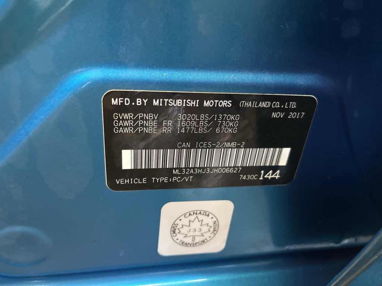 2018 Mitsubishi Mirage ES - Photo #13