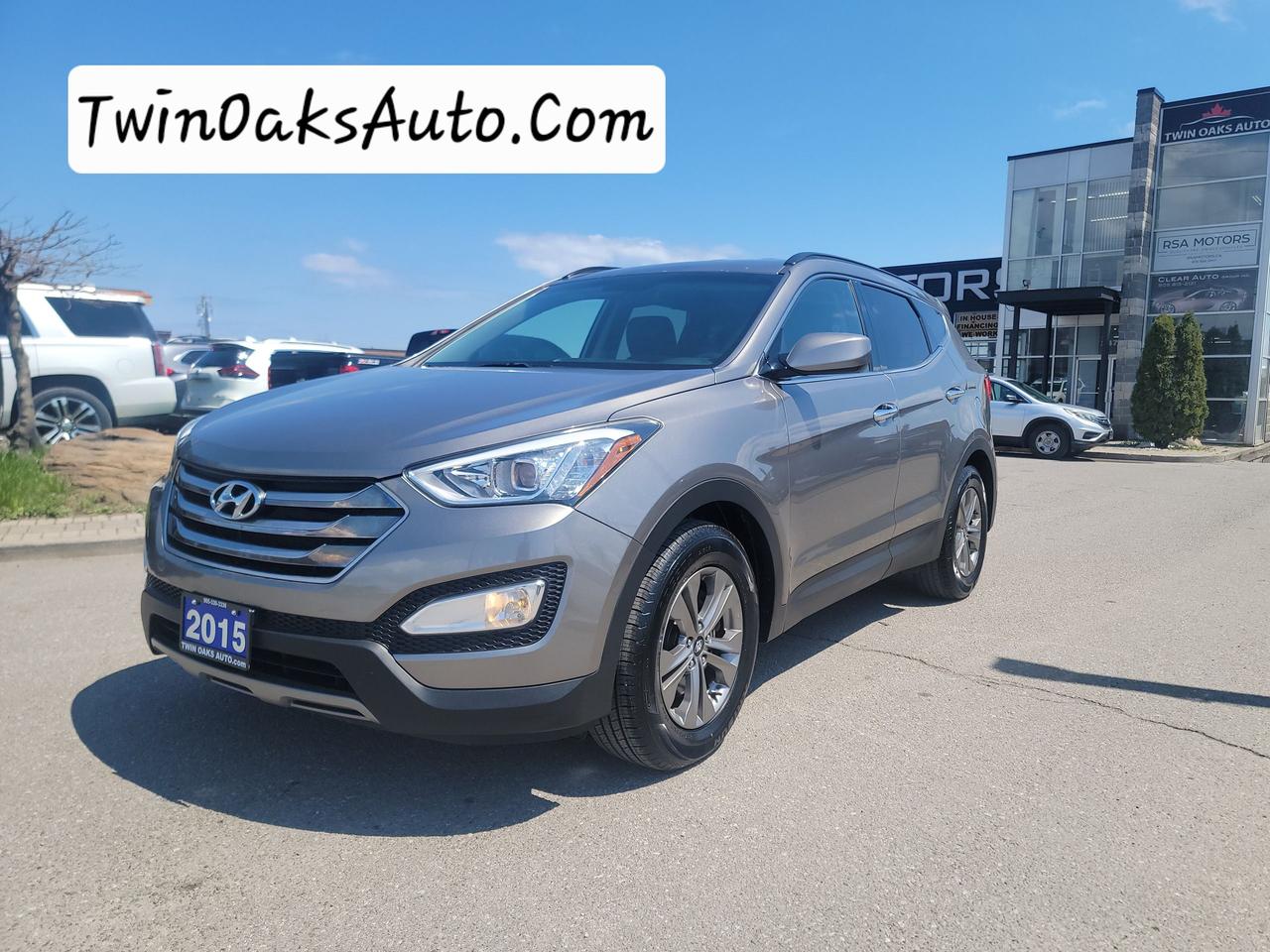 <p class= data-start=85 data-end=171><strong data-start=85 data-end=128>2015 Hyundai Santa Fe Sport Premium AWD</strong><br data-start=128 data-end=131 /><strong data-start=131 data-end=171>$9,990 | 154,000 km | Twin Oaks Auto</strong></p><p class= data-start=277 data-end=296><strong data-start=277 data-end=294>Key Features:</strong></p><ul data-start=297 data-end=784><li class= data-start=297 data-end=336><p class= data-start=299 data-end=336>2.4L 4-cylinder | 6-speed automatic</p></li><li class= data-start=380 data-end=411><p class= data-start=382 data-end=411>Heated front and rear seats</p></li><li class= data-start=412 data-end=453><p class= data-start=414 data-end=453>Heated leather-wrapped steering wheel</p></li><li class= data-start=454 data-end=497><p class= data-start=456 data-end=497>Power driver&rsquo;s seat with lumbar support</p></li><li class= data-start=498 data-end=528><p class= data-start=500 data-end=528>Bluetooth, USB & AUX input</p></li><li class= data-start=529 data-end=578><p class= data-start=531 data-end=578>Dual-zone climate control with rear air vents</p></li><li class= data-start=579 data-end=617><p class= data-start=581 data-end=617>17&rdquo; alloy wheels | Roof side rails</p></li><li class= data-start=618 data-end=660><p class= data-start=620 data-end=660>Steering wheel audio & cruise controls</p></li><li class= data-start=661 data-end=705><p class= data-start=663 data-end=705>Power windows, locks, and heated mirrors</p></li><li class= data-start=706 data-end=744><p class= data-start=708 data-end=744>AM/FM/CD/MP3 audio | Keyless entry</p></li><li class= data-start=745 data-end=784><p class= data-start=747 data-end=784>ESC, ABS, traction control, 6 airbags</p></li></ul><p class= data-start=786 data-end=787>&mdash;</p><p class= data-start=789 data-end=908><strong data-start=789 data-end=824>Available now at Twin Oaks Auto</strong><br data-start=824 data-end=827 />Financing available. Trade-ins welcome. Contact us today to book your test drive!</p><p><strong>Additional Certification Cost</strong>: The full certification cost for this vehicle is <strong>$790 + HST</strong>.</p><p><strong>What&rsquo;s Included with Certification</strong>:</p><ul><li>The vehicle will be delivered with a <strong>valid safety certification</strong> and a <strong>36-day safety item warranty</strong> for your peace of mind.</li><li>A <strong>fresh oil change</strong> will be performed, and all fluids will be topped up.</li><li>The vehicle will be <strong>professionally detailed</strong>, ensuring it looks and feels like new when you pick it up.</li></ul><p>At <strong>Twin Oaks Auto</strong>, we are committed to providing a <strong>hassle-free car buying experience</strong>. From your first inquiry to driving off in your new car, our goal is to get you on the road quickly and stress-free!</p><p><strong>Financing Options Available!</strong><br />Flexible financing options are available to suit your needs. Contact us for more details.</p><p><strong>Contact Us Today</strong>:<br />📞 <strong>Call Us</strong>: 905-339-3330<br />📍 <strong>Location</strong>: 2470 Royal Windsor Drive, Oakville, Ontario, L6J 7Y2</p><p><br />(Conveniently located between Ford Drive and Winston Churchill Blvd.)</p><p><strong>More Information</strong>:<br />Visit our website at <strong><a href=http://www.twinoaksauto.com>TwinOaksAuto.com</a></strong> to view additional pictures, explore our inventory, and access CARFAX reports.</p><p>&nbsp;</p>