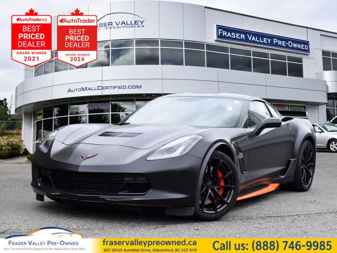 Used 2019 Chevrolet Corvette Grand Sport  Brembo Brakes | Android / Apple CarPl for sale in Abbotsford, BC