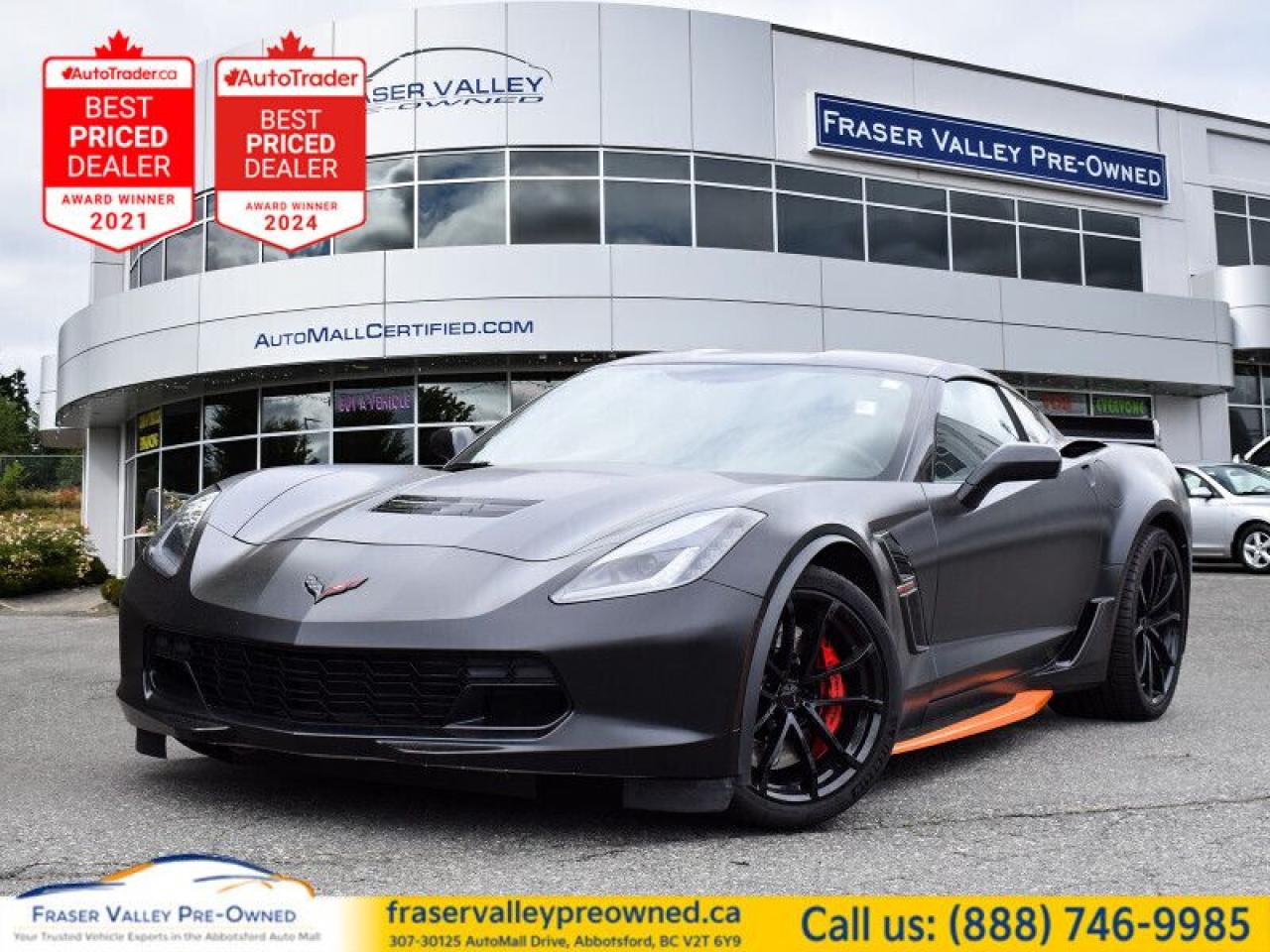 Used 2019 Chevrolet Corvette Grand Sport  Brembo Brakes | Android / Apple CarPl for sale in Abbotsford, BC