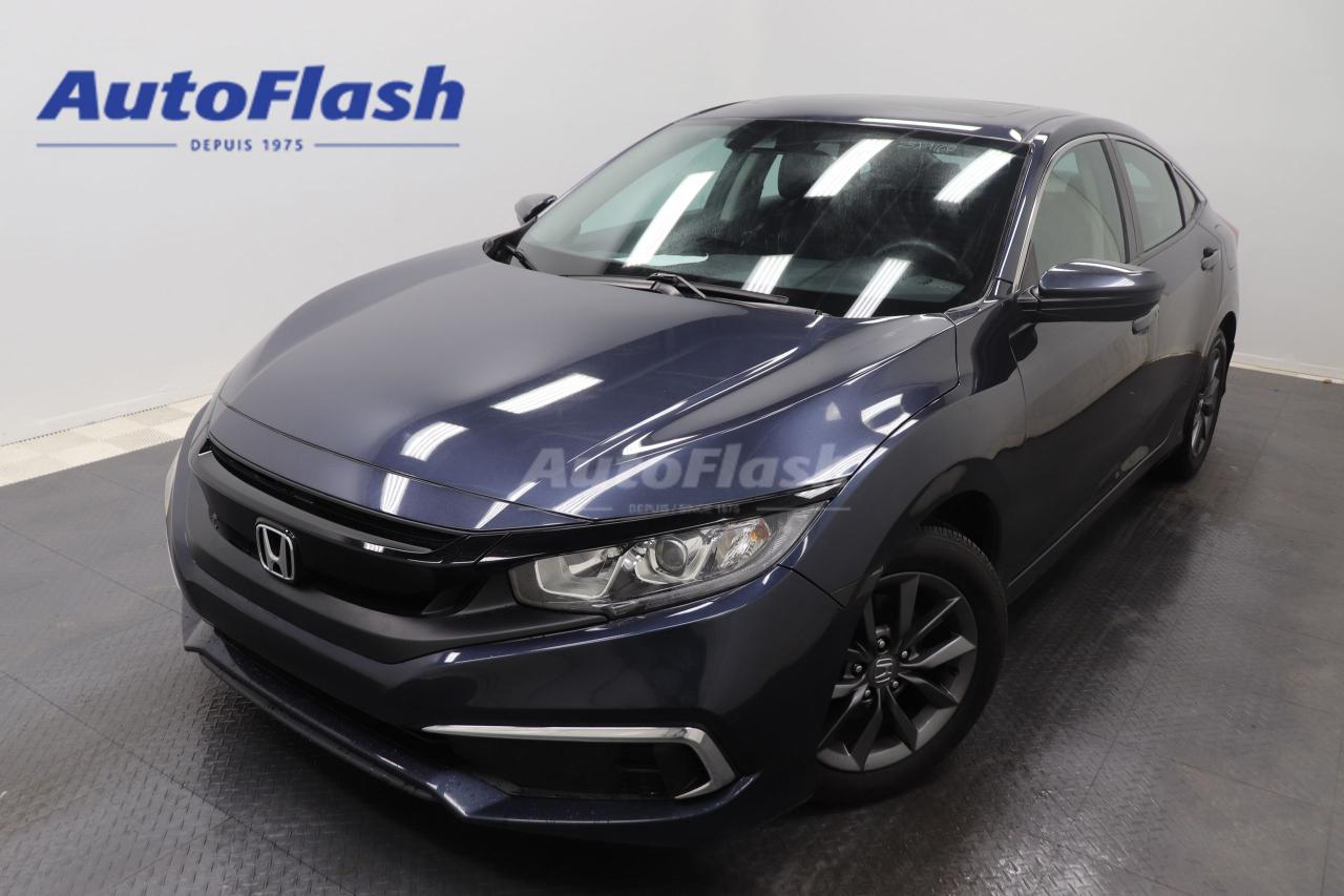 Used 2021 Honda Civic Sedan EX, CAMERA, CARPLAY, DEMARREUR, TOIT, SIEGES CHAUF for sale in Saint-Hubert, QC