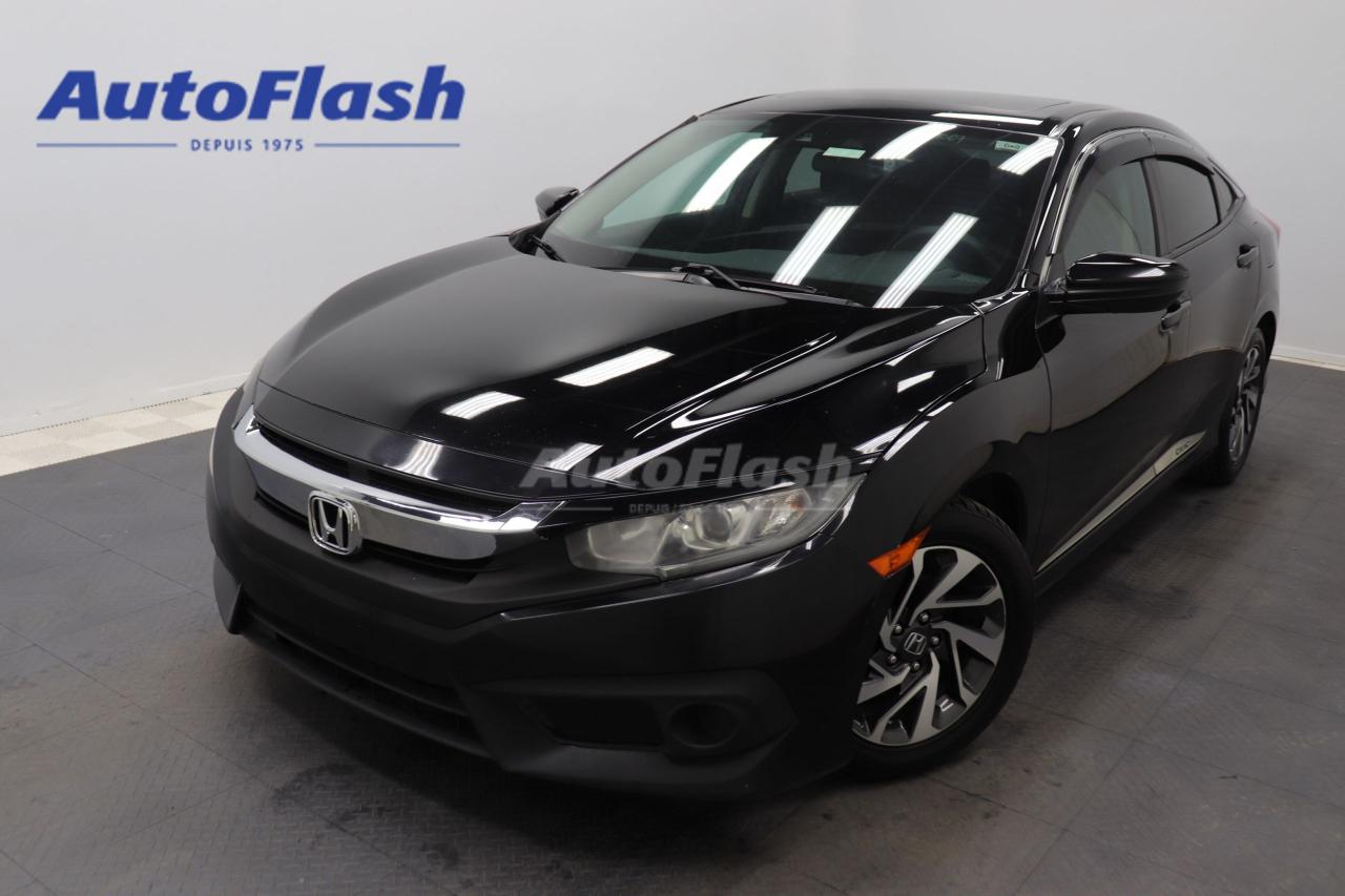 Used 2016 Honda Civic Sedan EX, CAMERA, CARPLAY, DEMARREUR, TOIT, SIEGES CHAUF for sale in Saint-Hubert, QC