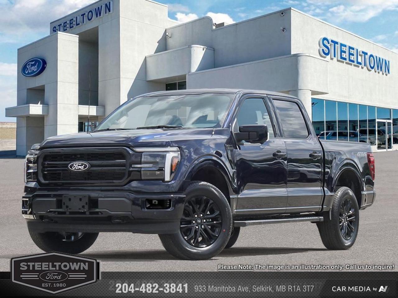 <b>B&O Audio,  Cooled Seats,  Remote Start,  Adaptive Cruise Control,  Heated Steering Wheel!</b><br> <br> <br> <br>We value your TIME, we wont waste it or your gas is on us!   We offer extended test drives and if you cant make it out to us we will come straight to you!<br> <br>  A true class leader in towing and hauling capabilities, this 2025 Ford F-150 isnt your usual work truck, but the best in the business. <br> <br>Just as you mold, strengthen and adapt to fit your lifestyle, the truck you own should do the same. The Ford F-150 puts productivity, practicality and reliability at the forefront, with a host of convenience and tech features as well as rock-solid build quality, ensuring that all of your day-to-day activities are a breeze. Theres one for the working warrior, the long hauler and the fanatic. No matter who you are and what you do with your truck, F-150 doesnt miss.<br> <br> This antimatter blue metallic Crew Cab 4X4 pickup   has an automatic transmission and is powered by a  400HP 3.5L V6 Cylinder Engine.<br> <br> Our F-150s trim level is Lariat. This F-150 Lariat is decked with great standard features such as premium Bang & Olufsen audio, ventilated and heated leather-trimmed seats with lumbar support, remote engine start, adaptive cruise control, FordPass 5G mobile hotspot, and a 12-inch infotainment screen powered by SYNC 4 with inbuilt navigation, Apple CarPlay and Android Auto. Safety features also include blind spot detection, lane keeping assist with lane departure warning, front and rear collision mitigation, and an aerial view camera system. This vehicle has been upgraded with the following features: B&o Audio,  Cooled Seats,  Remote Start,  Adaptive Cruise Control,  Heated Steering Wheel,  Running Boards,  360 Camera. <br><br> View the original window sticker for this vehicle with this url <b><a href=http://www.windowsticker.forddirect.com/windowsticker.pdf?vin=1FTFW5L87SKE12009 target=_blank>http://www.windowsticker.forddirect.com/windowsticker.pdf?vin=1FTFW5L87SKE12009</a></b>.<br> <br>To apply right now for financing use this link : <a href=http://www.steeltownford.com/?https://CreditOnline.dealertrack.ca/Web/Default.aspx?Token=bf62ebad-31a4-49e3-93be-9b163c26b54c&La target=_blank>http://www.steeltownford.com/?https://CreditOnline.dealertrack.ca/Web/Default.aspx?Token=bf62ebad-31a4-49e3-93be-9b163c26b54c&La</a><br><br> <br/> Total  rebate of $6000 is reflected in the price.   Incentives expire 2025-06-02.  See dealer for details. <br> <br>Family owned and operated in Selkirk for 35 Years.  <br>Steeltown Ford is located just 20 minutes North of the Perimeter Hwy, with an onsite banking center that offers free consultations. <br>Ask about our special dealer rates available through all major banks and credit unions.<br>Dealer retains all rebates, plus taxes, govt fees and Steeltown Protect Plus.<br>Steeltown Ford Protect Plus includes:<br>- Life Time Tire Warranty <br>Dealer Permit # 1039<br><br><br> Come by and check out our fleet of 100+ used cars and trucks and 150+ new cars and trucks for sale in Selkirk.  o~o