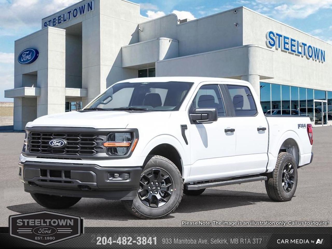 <b>Aluminum Wheels,  SYNC 4,  Remote Keyless Entry,  Mobile Hotspot,  Blind Spot Detection!</b><br> <br> <br> <br>We value your TIME, we wont waste it or your gas is on us!   We offer extended test drives and if you cant make it out to us we will come straight to you!<br> <br>  The Ford F-150 is for those who think a day off is just an opportunity to get more done. <br> <br>Just as you mold, strengthen and adapt to fit your lifestyle, the truck you own should do the same. The Ford F-150 puts productivity, practicality and reliability at the forefront, with a host of convenience and tech features as well as rock-solid build quality, ensuring that all of your day-to-day activities are a breeze. Theres one for the working warrior, the long hauler and the fanatic. No matter who you are and what you do with your truck, F-150 doesnt miss.<br> <br> This oxford white Crew Cab 4X4 pickup   has an automatic transmission and is powered by a  400HP 5.0L 8 Cylinder Engine.<br> <br> Our F-150s trim level is STX. This STX trim steps things up with upgraded aluminum wheels, along with great standard features such as class IV tow equipment with trailer sway control, remote keyless entry, cargo box lighting, and a 12-inch infotainment screen powered by SYNC 4 featuring SiriusXM satellite radio, Apple CarPlay, Android Auto and FordPass Connect 5G internet hotspot. Safety features also include blind spot detection, lane keep assist with lane departure warning, front and rear collision mitigation and automatic emergency braking. This vehicle has been upgraded with the following features: Aluminum Wheels,  Sync 4,  Remote Keyless Entry,  Mobile Hotspot,  Blind Spot Detection,  Lane Keep Assist,  Collision Mitigation. <br><br> View the original window sticker for this vehicle with this url <b><a href=http://www.windowsticker.forddirect.com/windowsticker.pdf?vin=1FTFW2L51SKE34284 target=_blank>http://www.windowsticker.forddirect.com/windowsticker.pdf?vin=1FTFW2L51SKE34284</a></b>.<br> <br>To apply right now for financing use this link : <a href=http://www.steeltownford.com/?https://CreditOnline.dealertrack.ca/Web/Default.aspx?Token=bf62ebad-31a4-49e3-93be-9b163c26b54c&La target=_blank>http://www.steeltownford.com/?https://CreditOnline.dealertrack.ca/Web/Default.aspx?Token=bf62ebad-31a4-49e3-93be-9b163c26b54c&La</a><br><br> <br/>    0% financing for 72 months. 1.99% financing for 84 months.  Incentives expire 2025-06-02.  See dealer for details. <br> <br>Family owned and operated in Selkirk for 35 Years.  <br>Steeltown Ford is located just 20 minutes North of the Perimeter Hwy, with an onsite banking center that offers free consultations. <br>Ask about our special dealer rates available through all major banks and credit unions.<br>Dealer retains all rebates, plus taxes, govt fees and Steeltown Protect Plus.<br>Steeltown Ford Protect Plus includes:<br>- Life Time Tire Warranty <br>Dealer Permit # 1039<br><br><br> Come by and check out our fleet of 100+ used cars and trucks and 150+ new cars and trucks for sale in Selkirk.  o~o