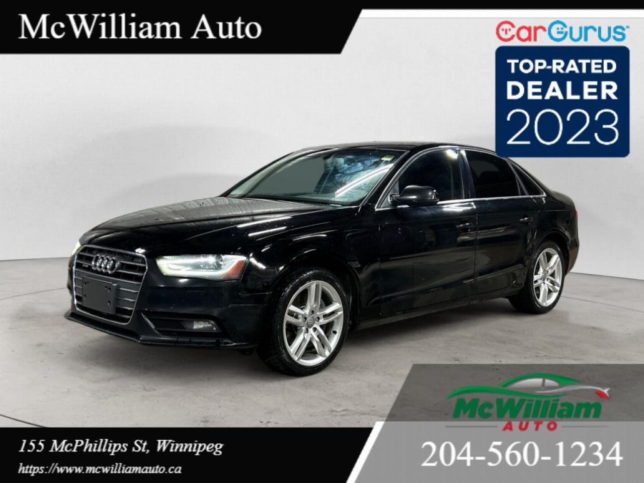 Used 2014 Audi A4 TECHNIK QUATTRO | COLLISION FREE| BACK UP CAM|GREAT CONDITION| for sale in Winnipeg, MB