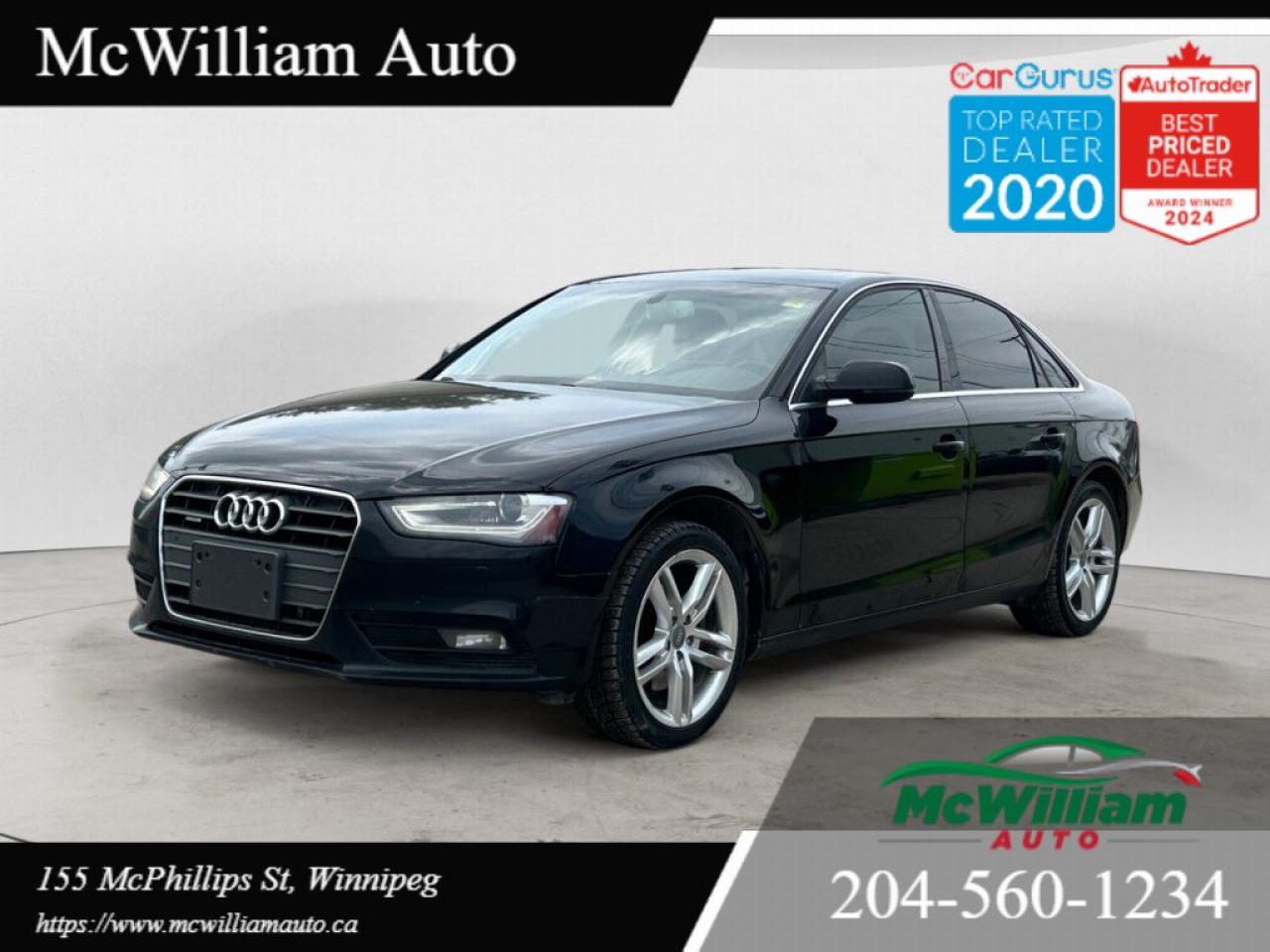 Used 2014 Audi A4 TECHNIK QUATTRO | COLLISION FREE| BACK UP CAM|GREAT CONDITION| for sale in Winnipeg, MB