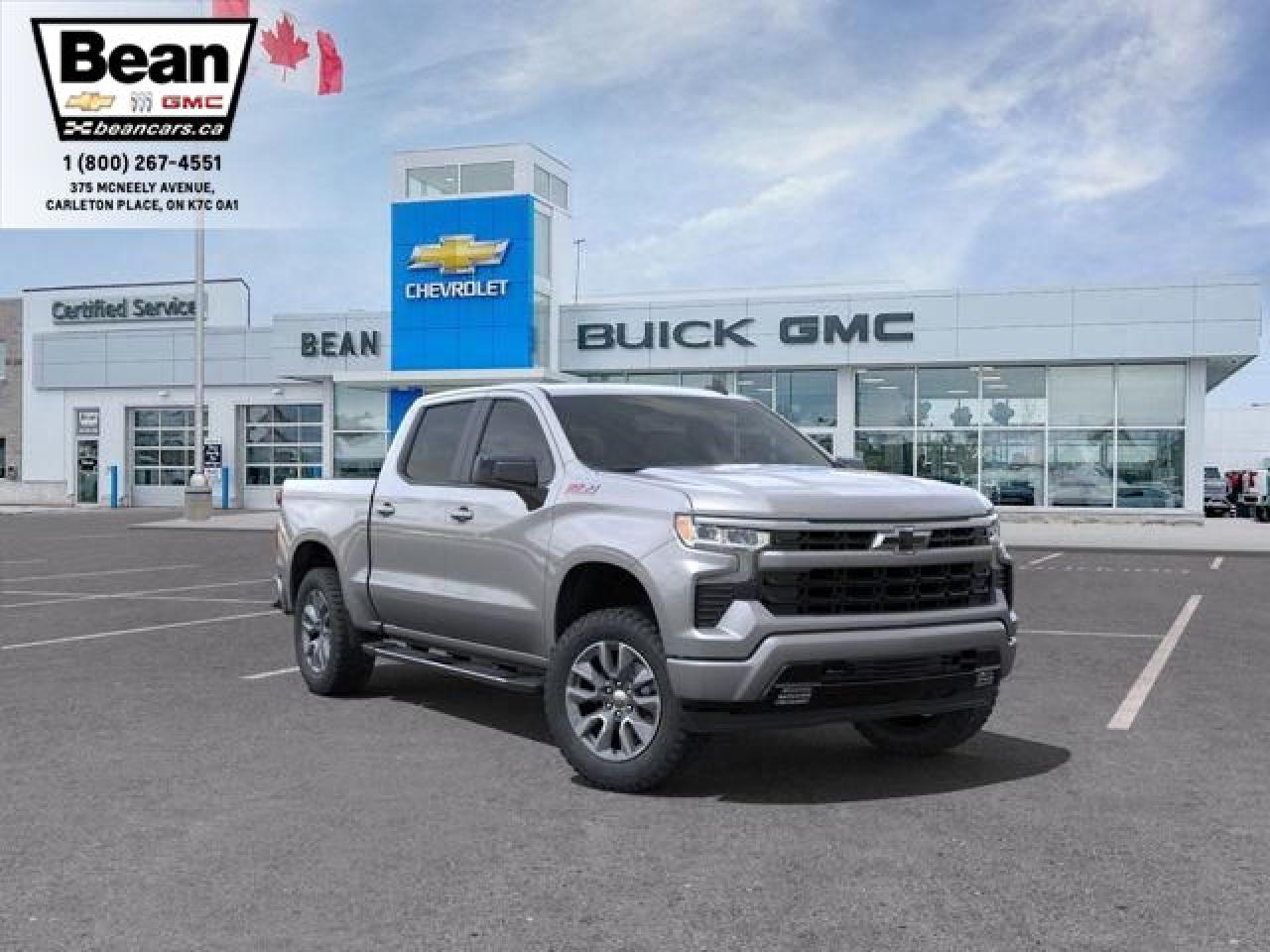 New 2025 Chevrolet Silverado 1500 RST 5.3L V8 WITH REMOTE START/ENTRY, HEATED FRONT SEATS, HEATED STEERING WHEEL, HD REAR VISION, BOSE SOUND SYSTEM, APPLE CARPLAY AND ANDROID AUTO for sale in Carleton Place, ON