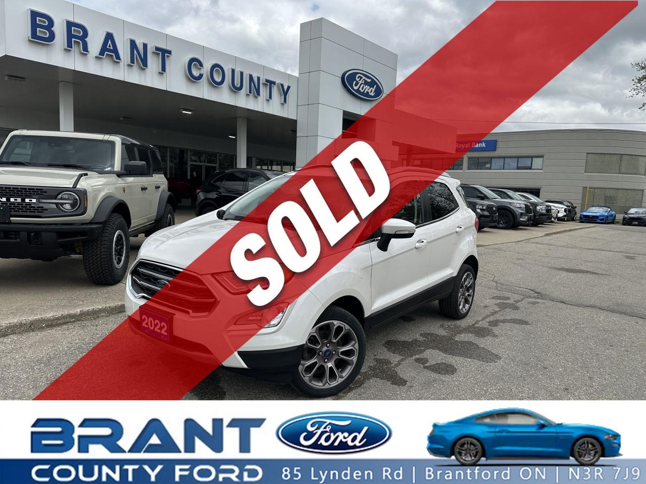 Used 2022 Ford EcoSport SOLD BY NICK G. THANK YOU! for sale in Brantford, ON